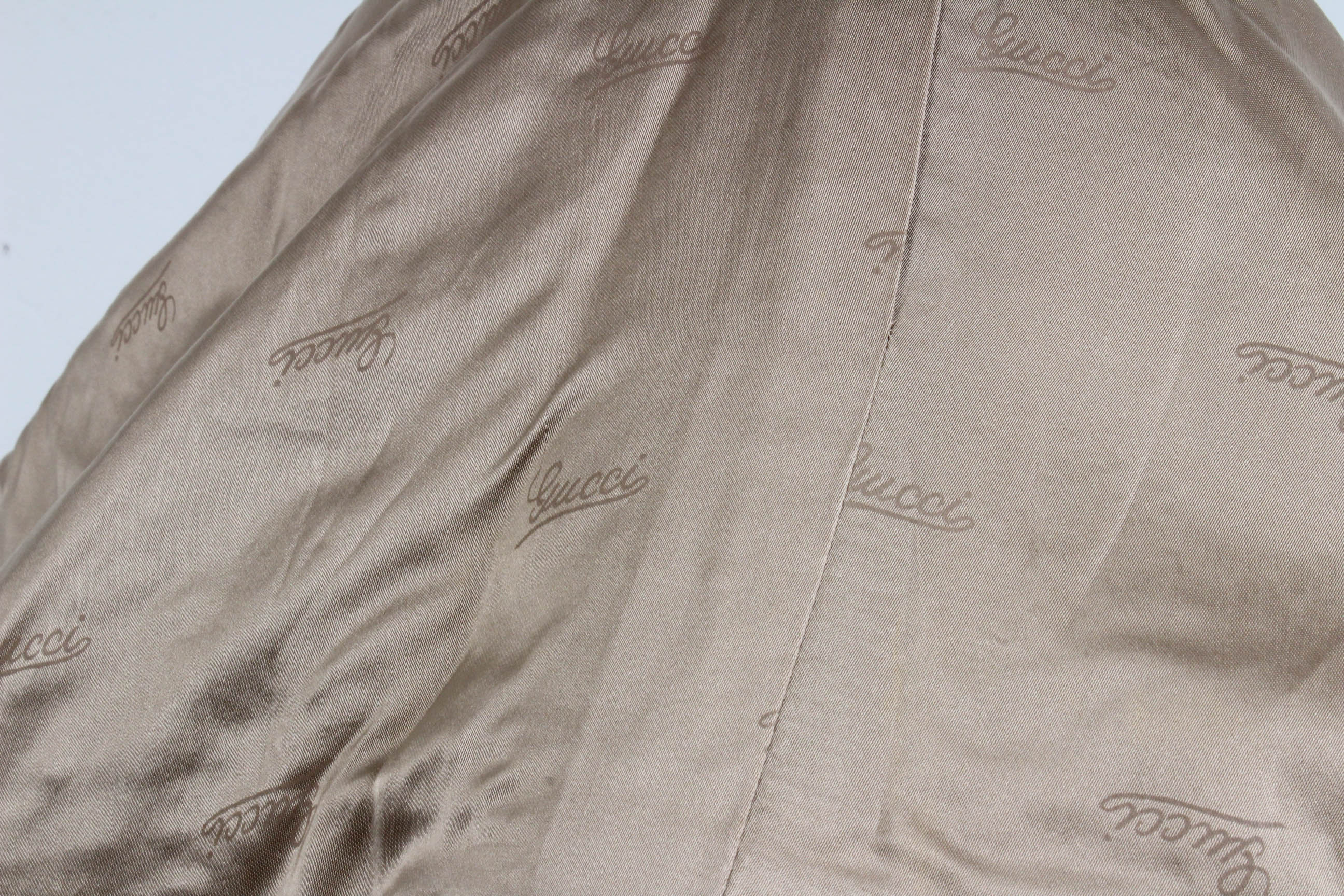 Gucci Ostrich Leather Trench Coat