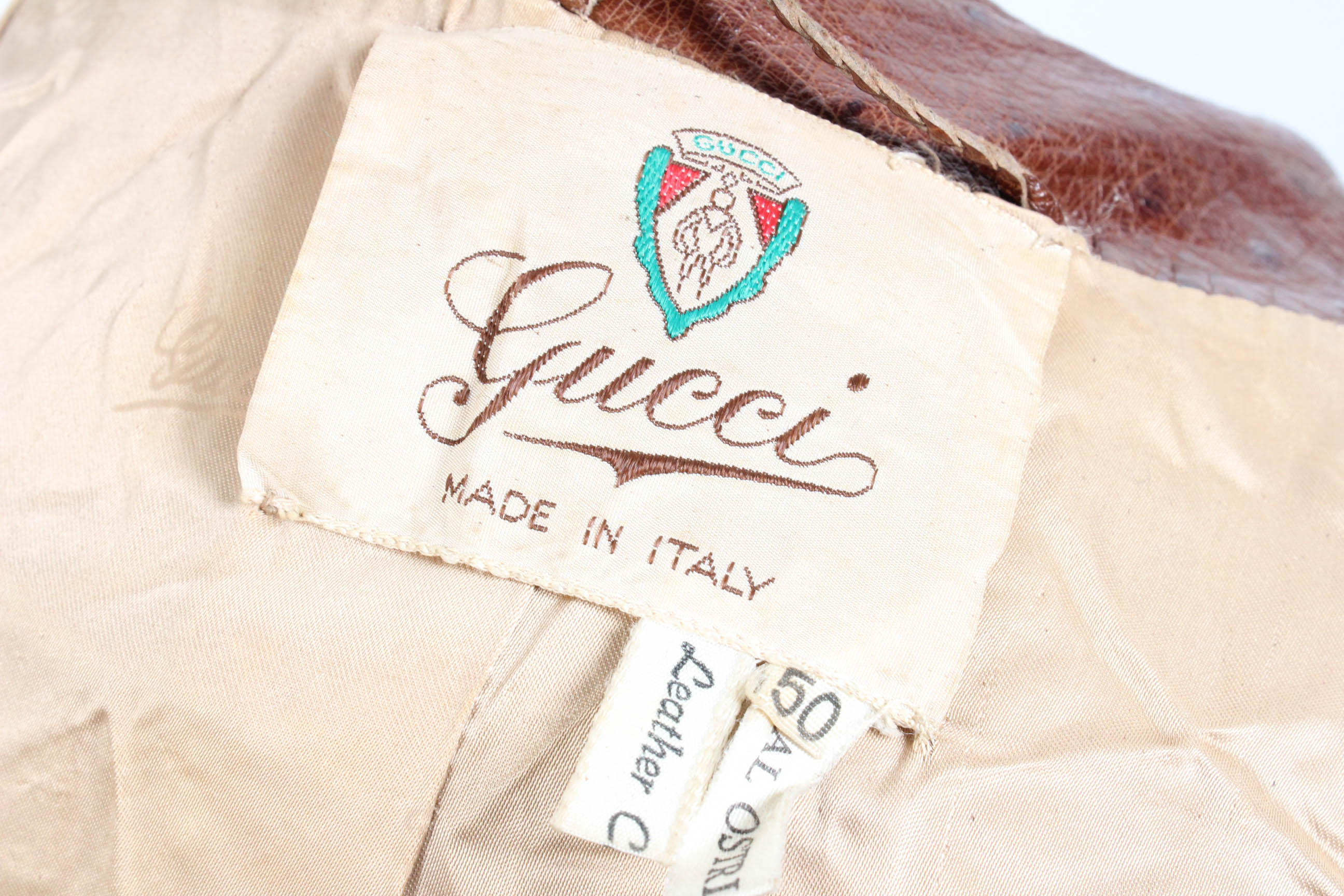 Gucci Ostrich Leather Trench Coat