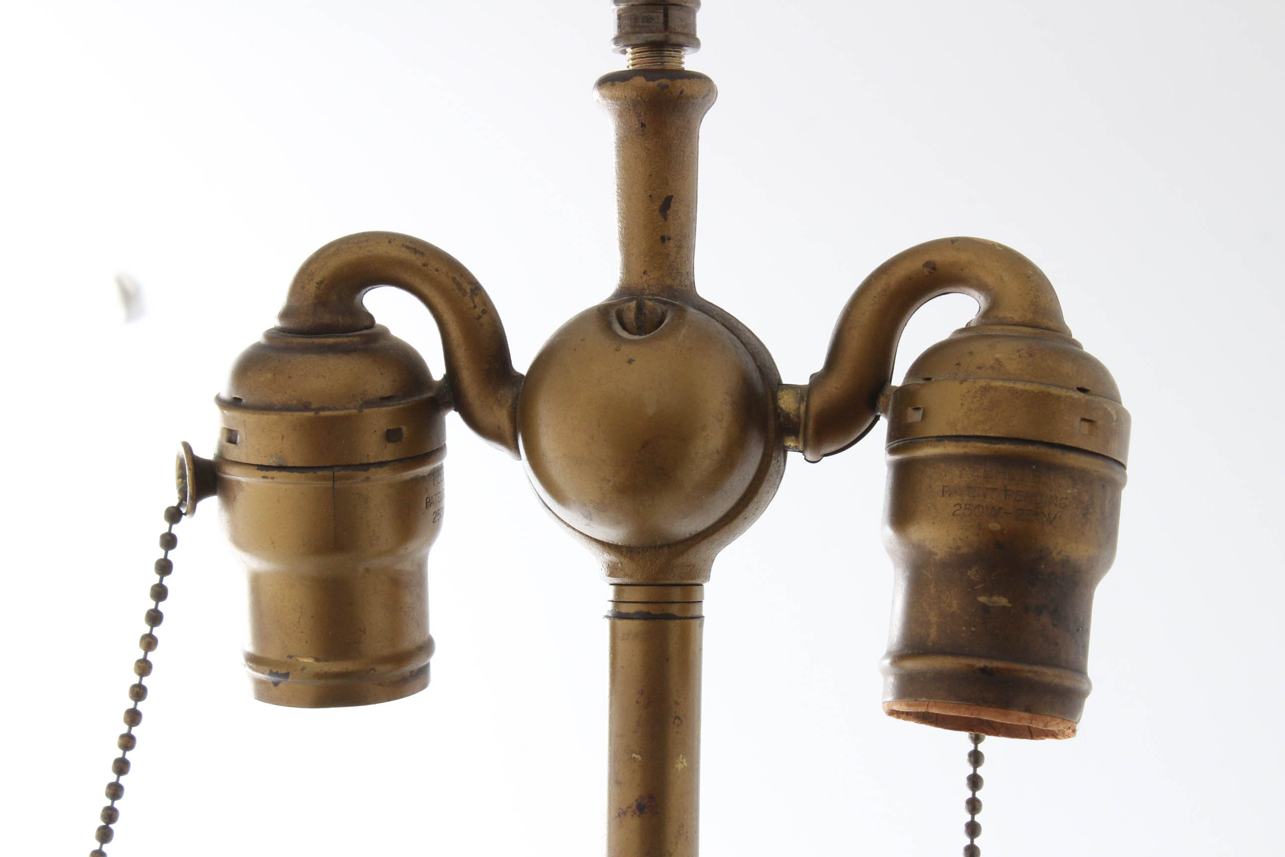 Paul Herzel Pompeian Bronze Co. 1920s Figural Table Lamp