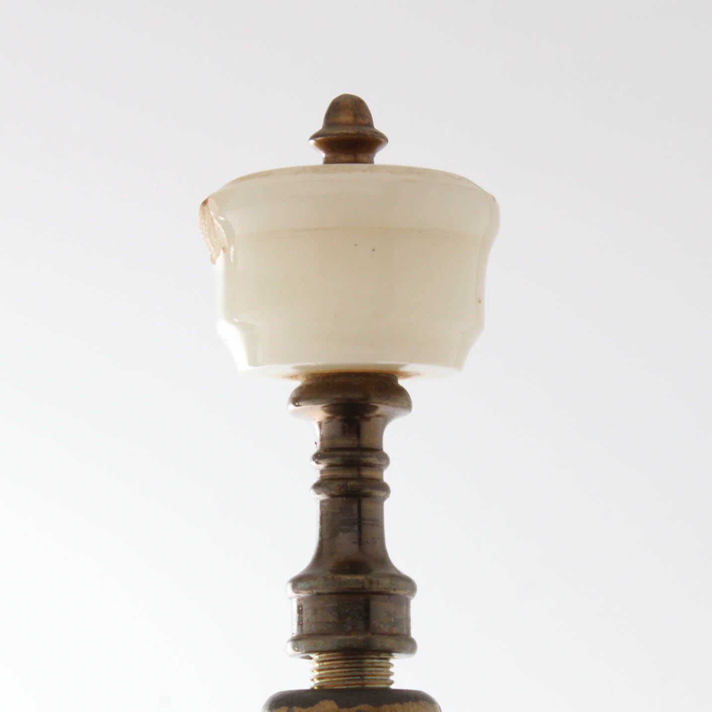 Paul Herzel Pompeian Bronze Co. 1920s Figural Table Lamp