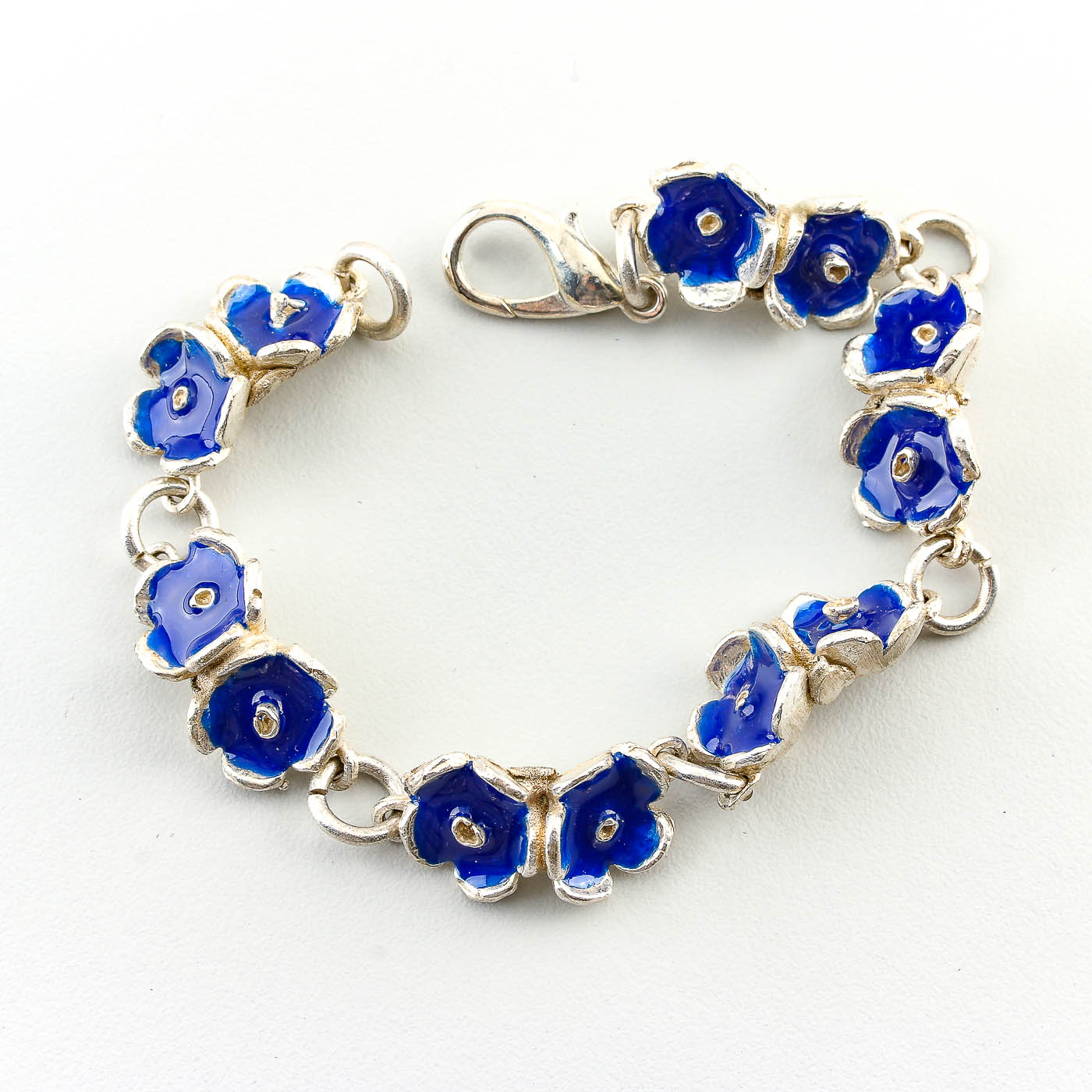 Cecchi Carlo di Ricchi Giuliano Silver Tone Enamel Bracelets and Earrings