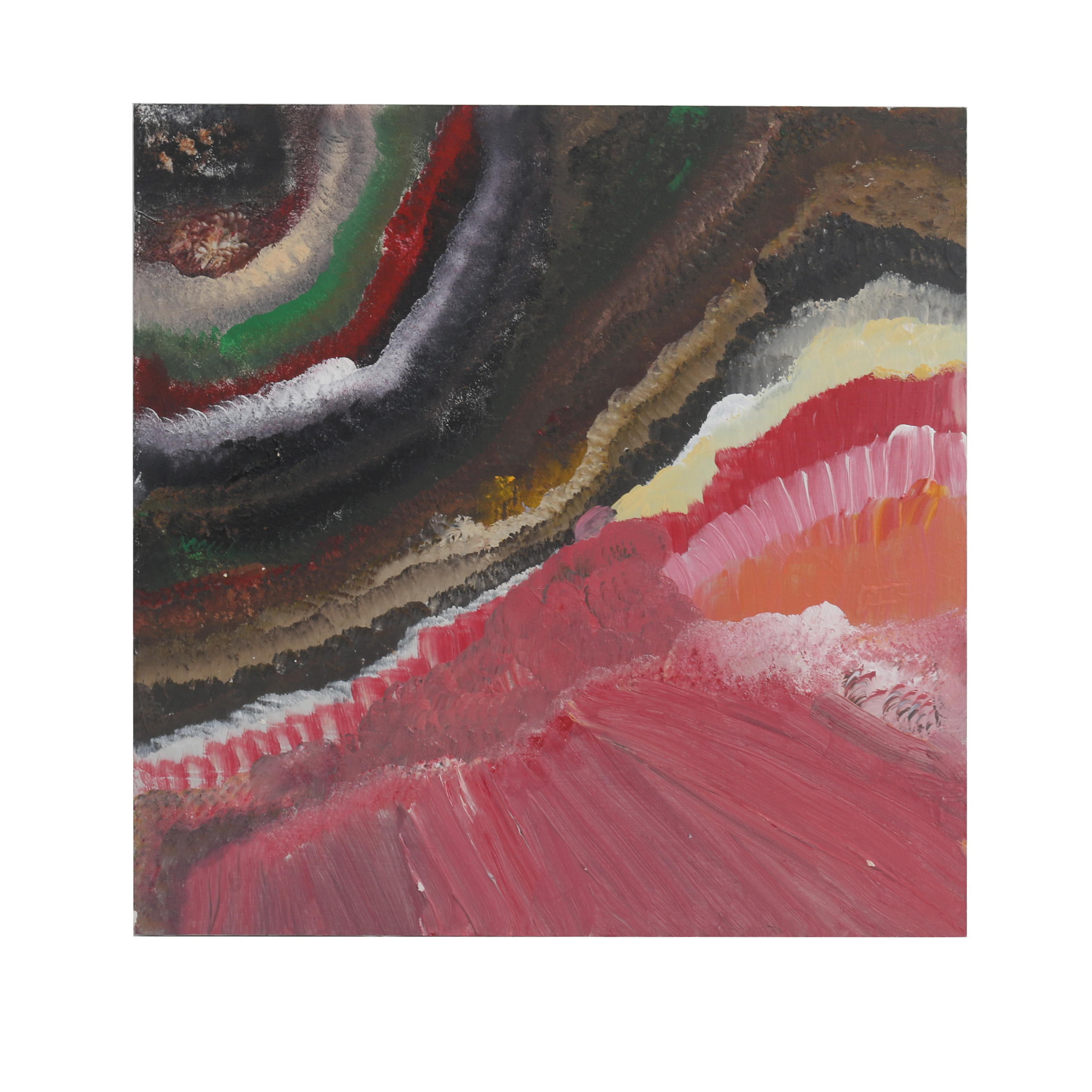 Jackie Fisher 2016 Acrylic Painting on Wood "The Colored Water"