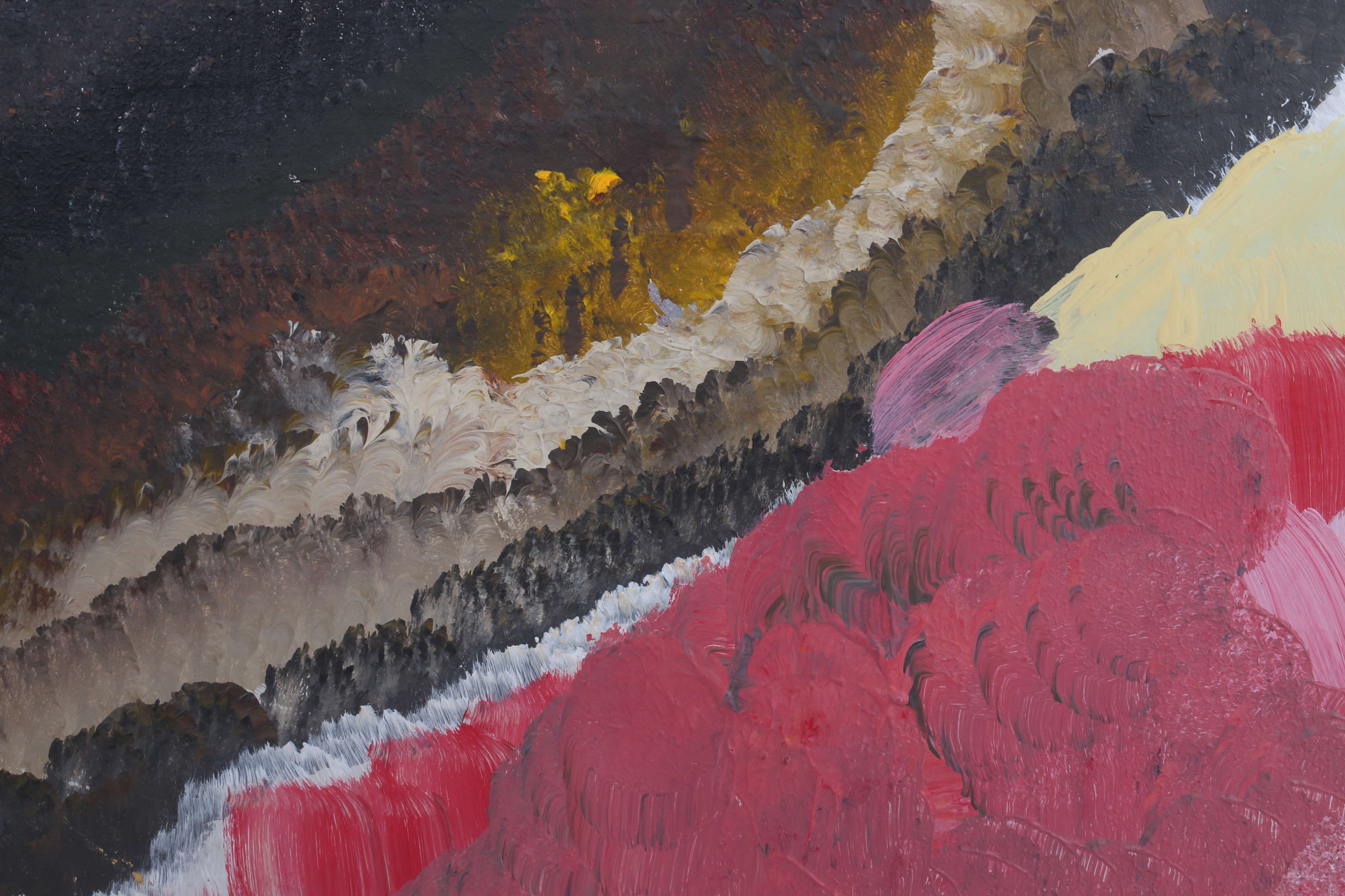 Jackie Fisher 2016 Acrylic Painting on Wood "The Colored Water"