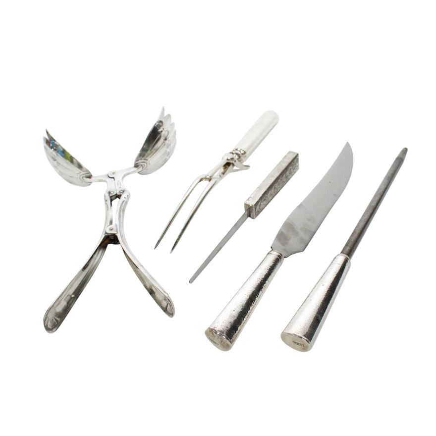 Three Piece Sterling Silver Carving Set