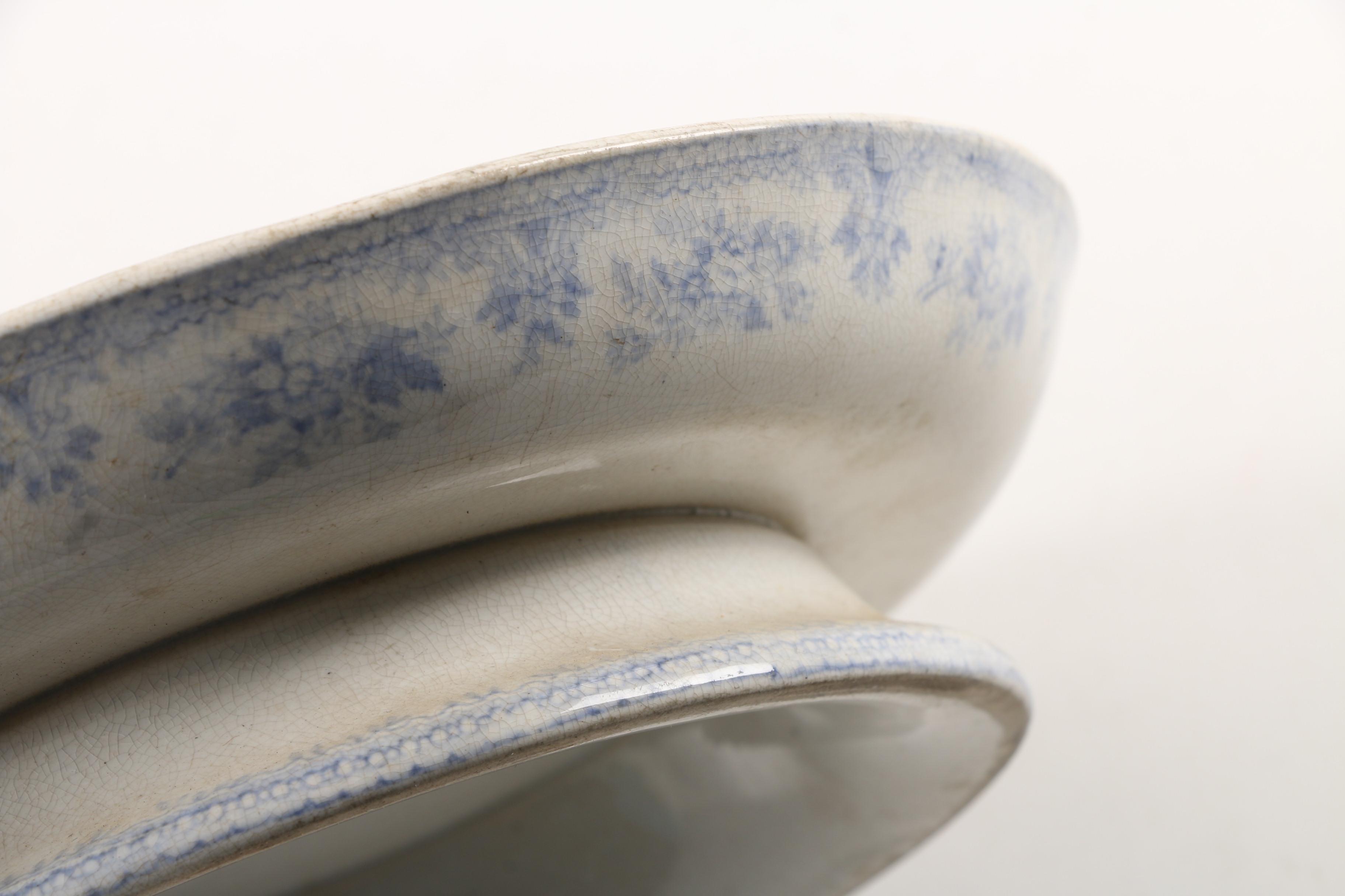 Johnson Bros. "Coaching Scene" Ironstone Tray with Other Ceramic Serveware