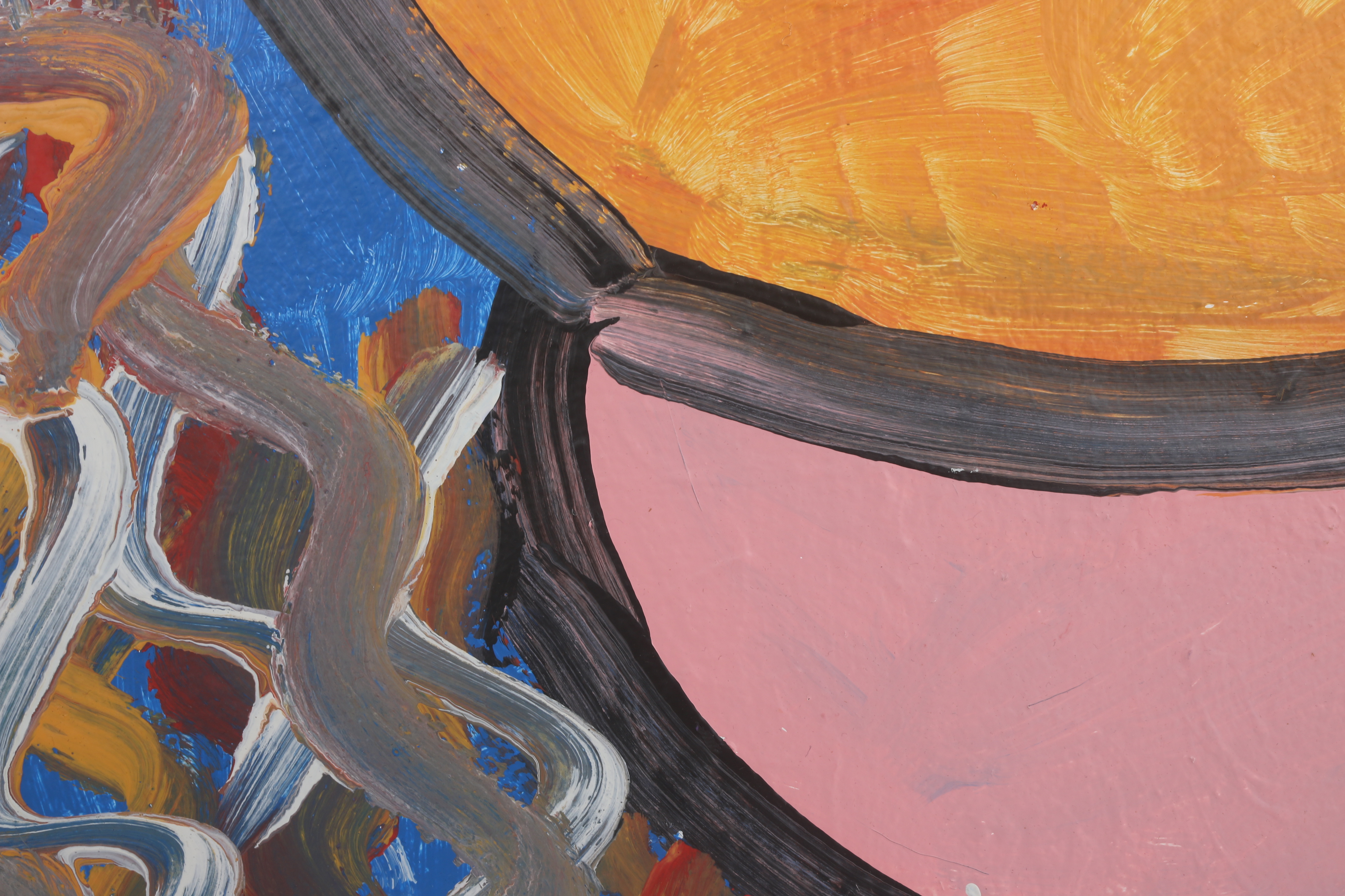 Curtis Davis 2018 Acrylic Painting on Wood "Bowl"