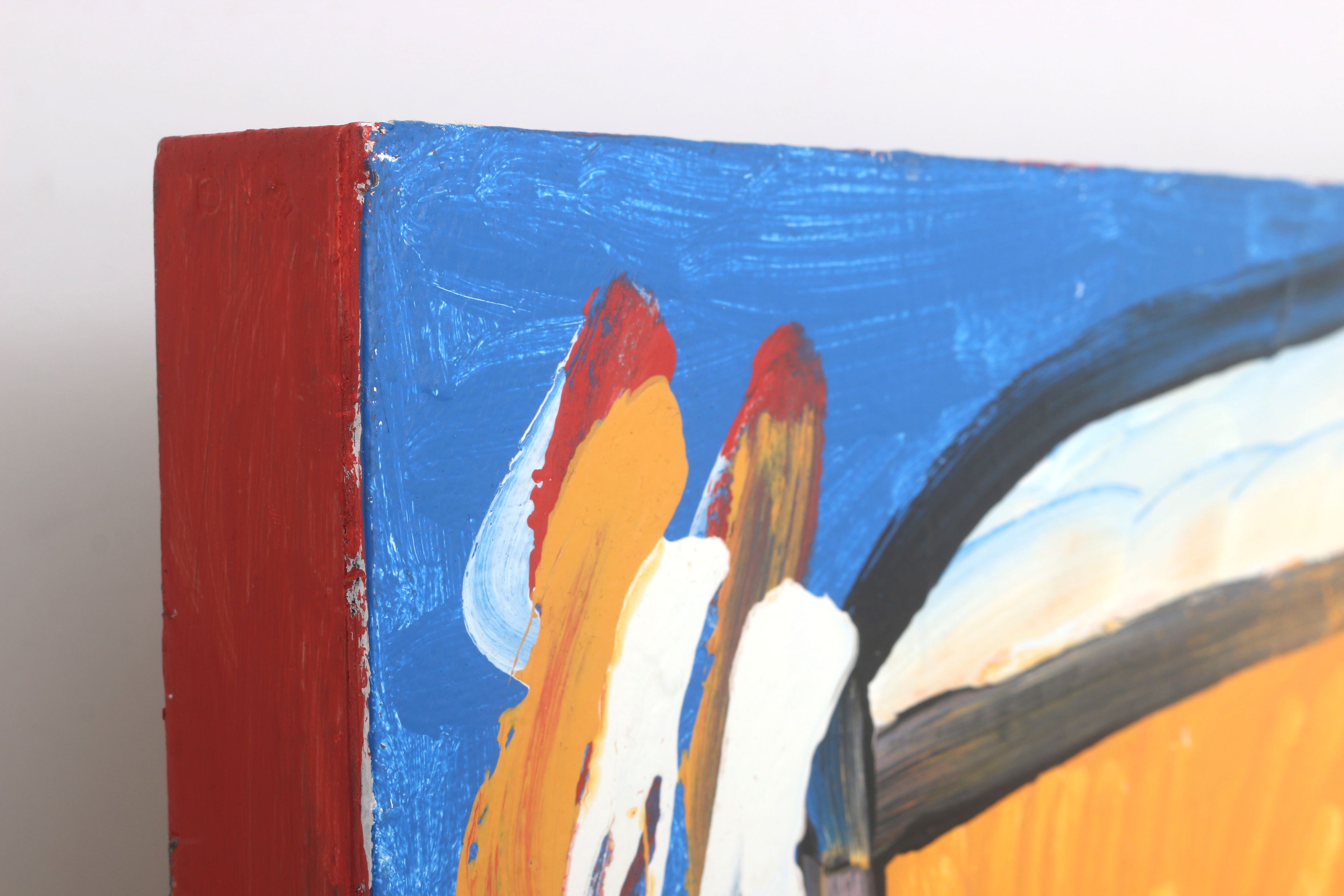 Curtis Davis 2018 Acrylic Painting on Wood "Bowl"