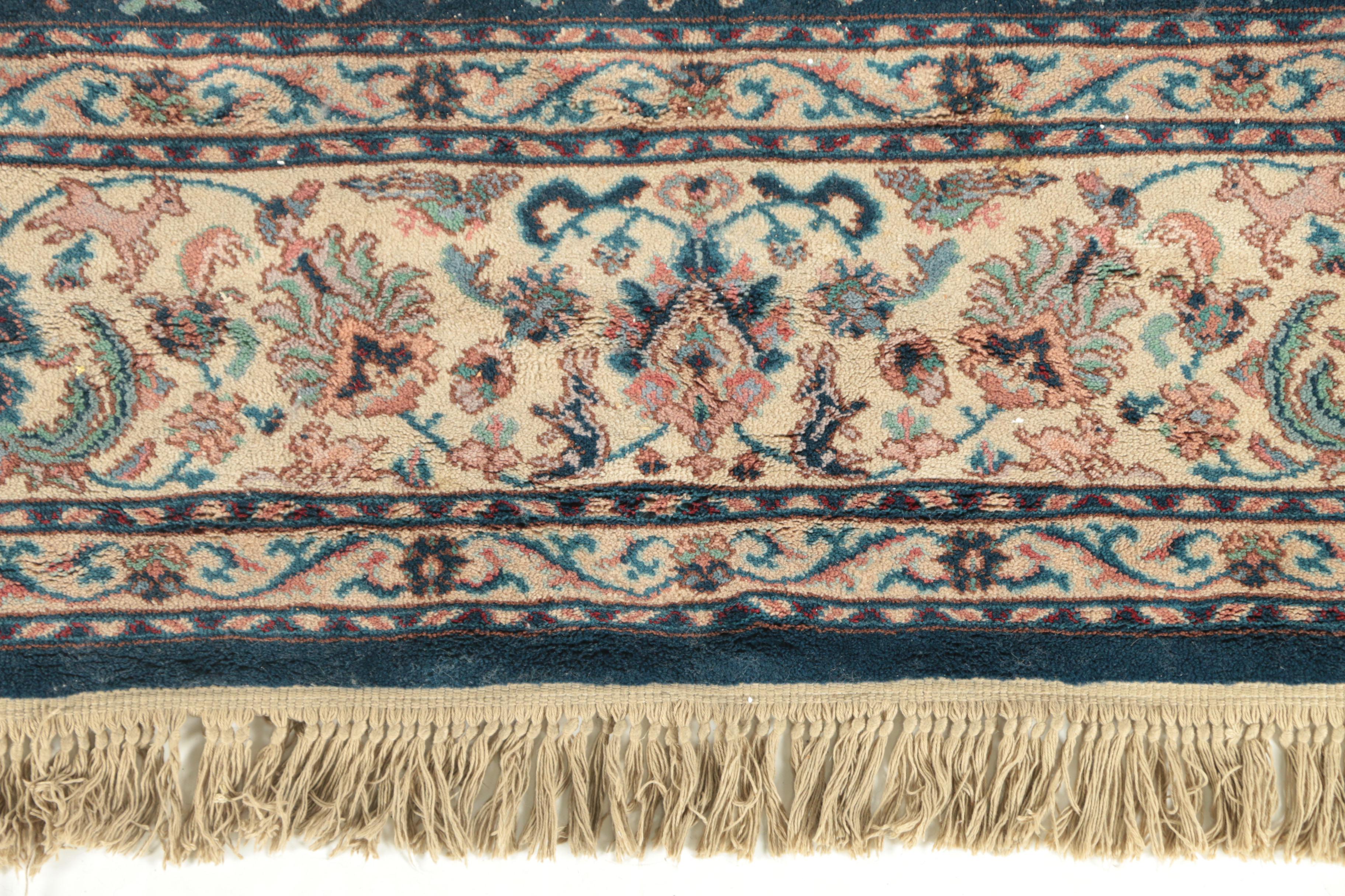 Karastan Power Loomed "Indigo Tabriz" Wool Area Rug