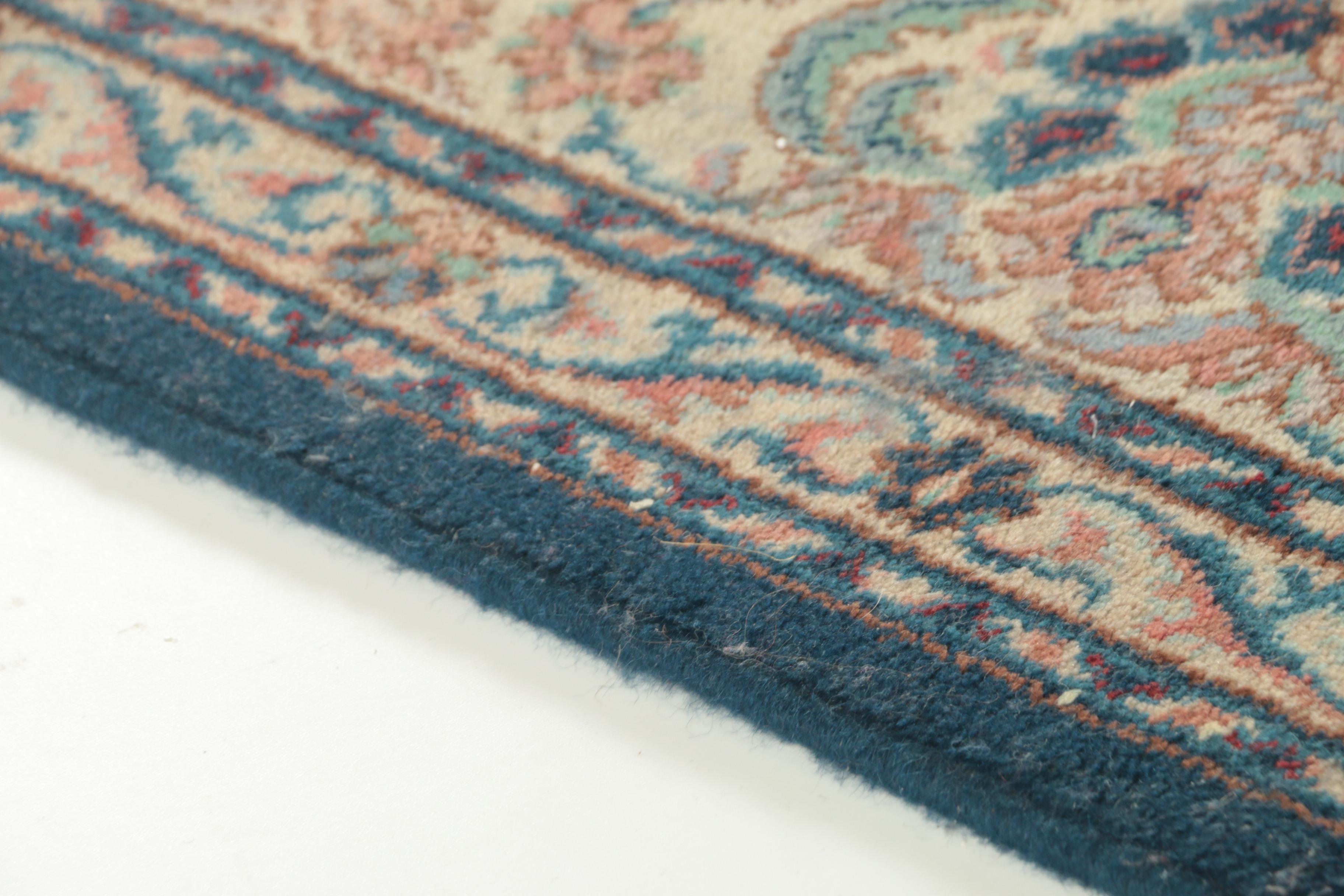 Karastan Power Loomed "Indigo Tabriz" Wool Area Rug