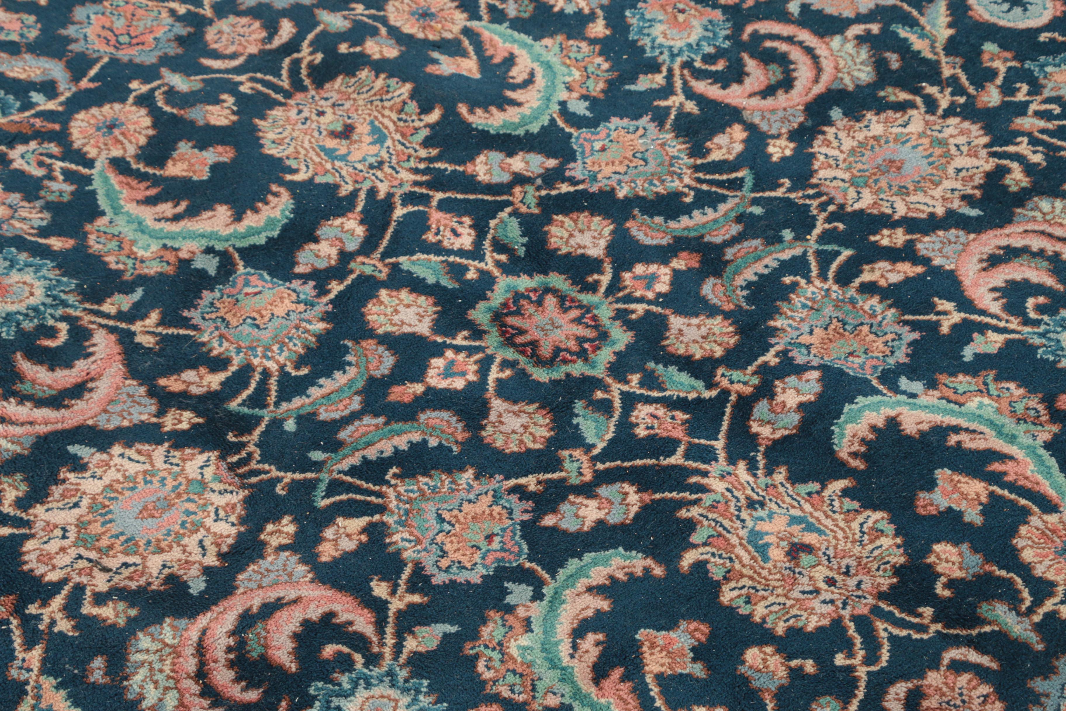 Karastan Power Loomed "Indigo Tabriz" Wool Area Rug