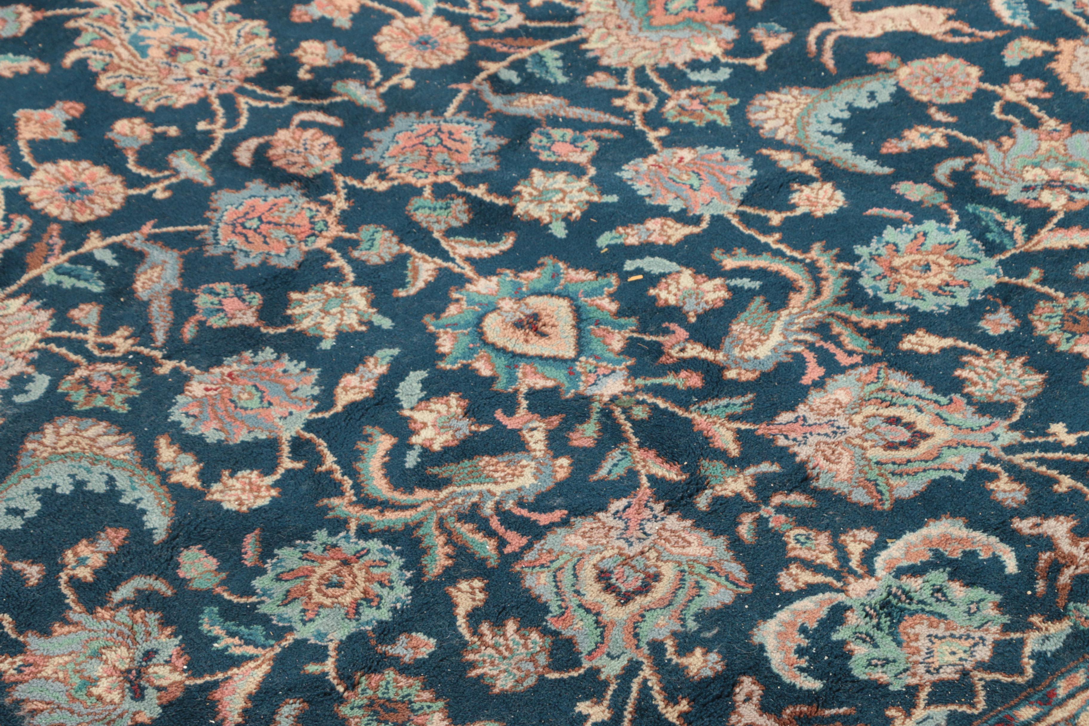 Karastan Power Loomed "Indigo Tabriz" Wool Area Rug