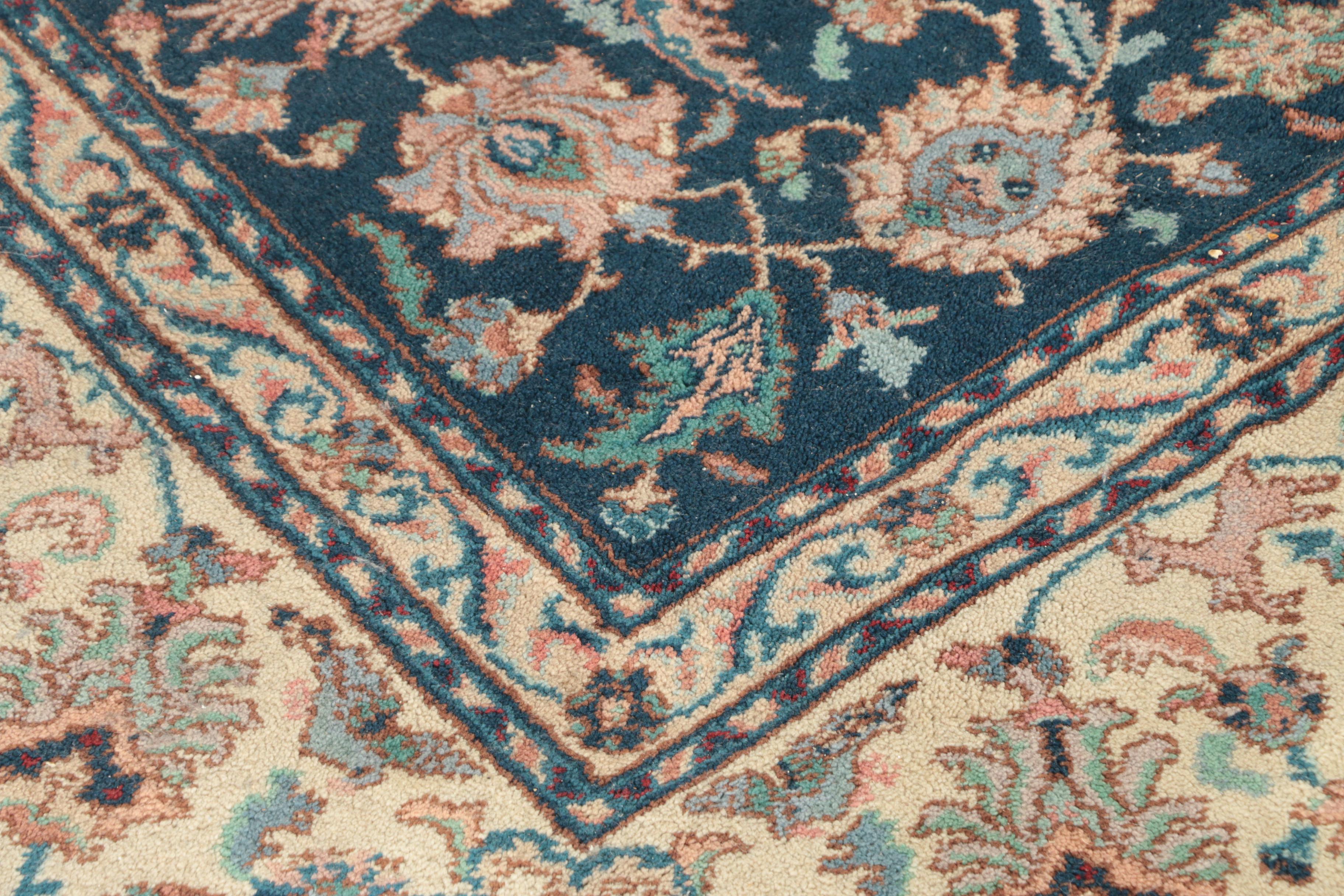 Karastan Power Loomed "Indigo Tabriz" Wool Area Rug