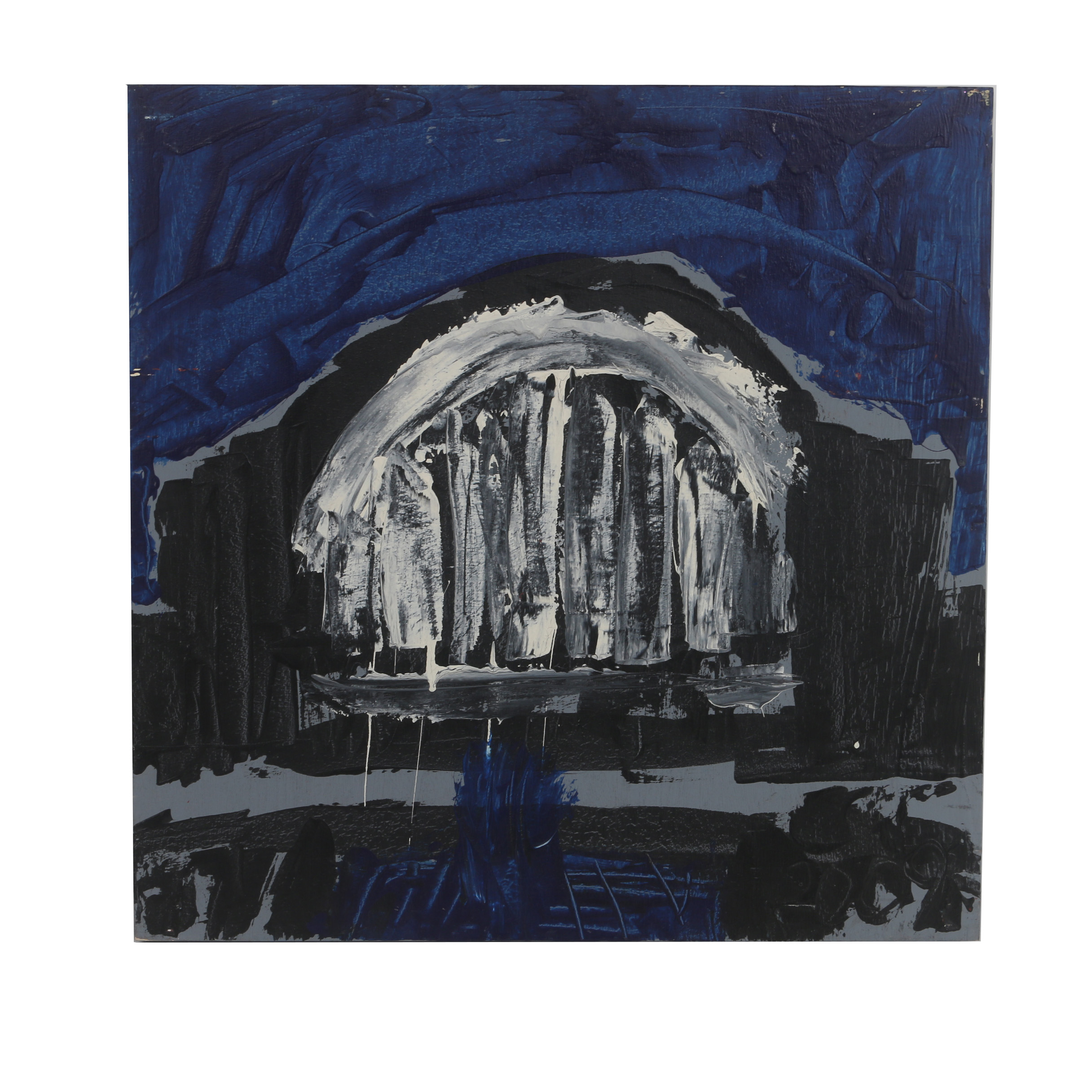 Courttney Cooper 2009 Acrylic Painting on Wood "Union Terminal"