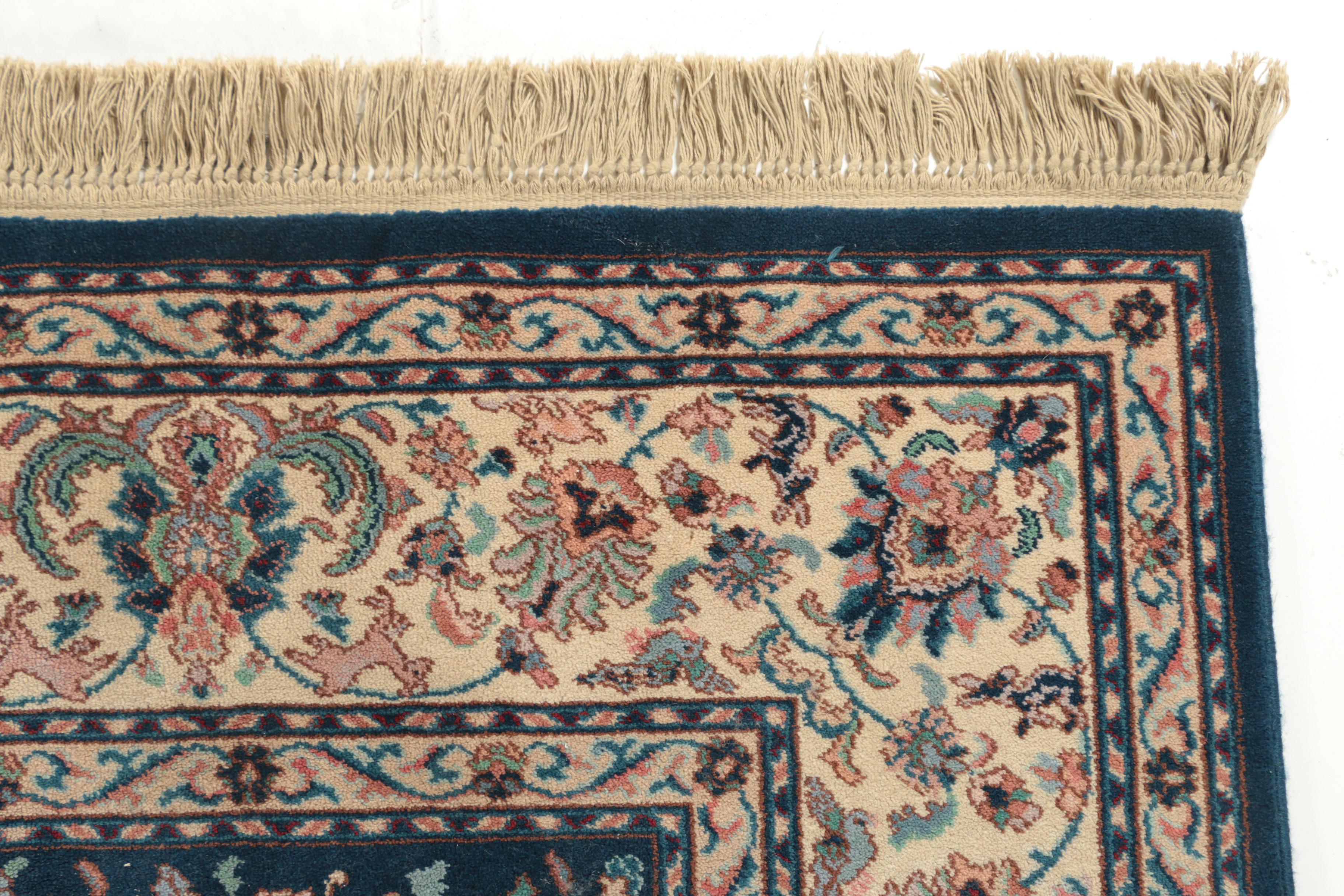 Karastan Power Loomed "Indigo Tabriz" Wool Area Rug