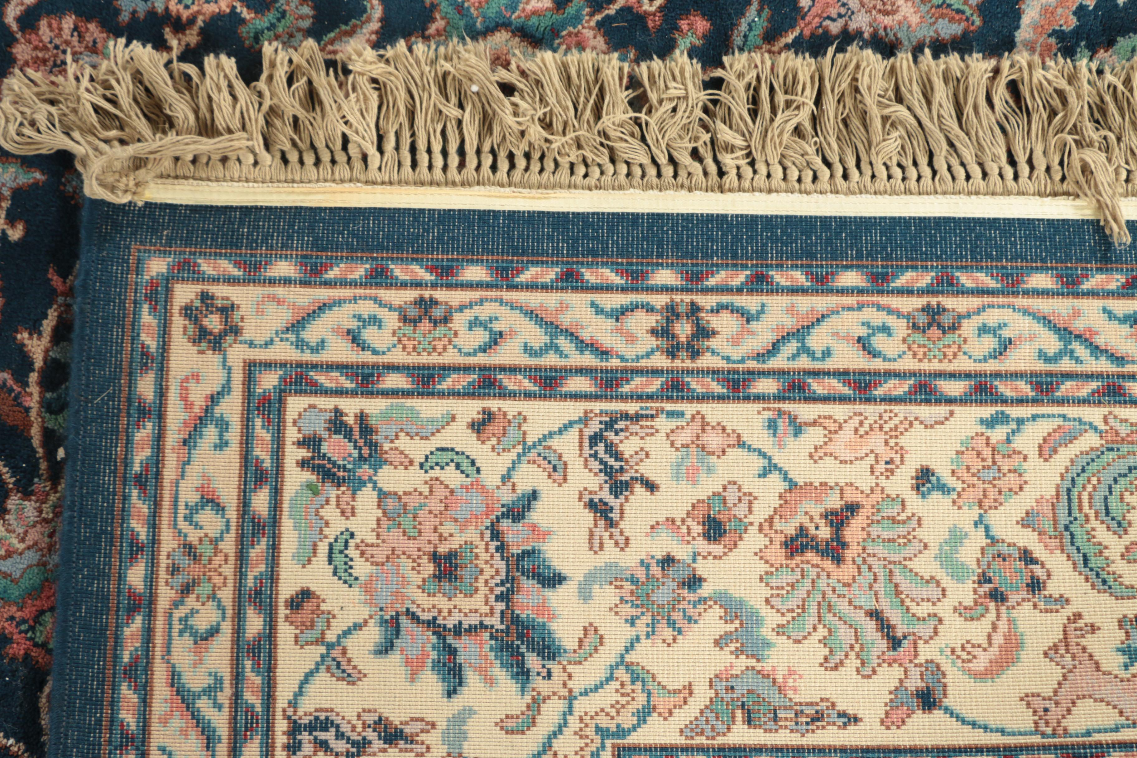 Karastan Power Loomed "Indigo Tabriz" Wool Area Rug