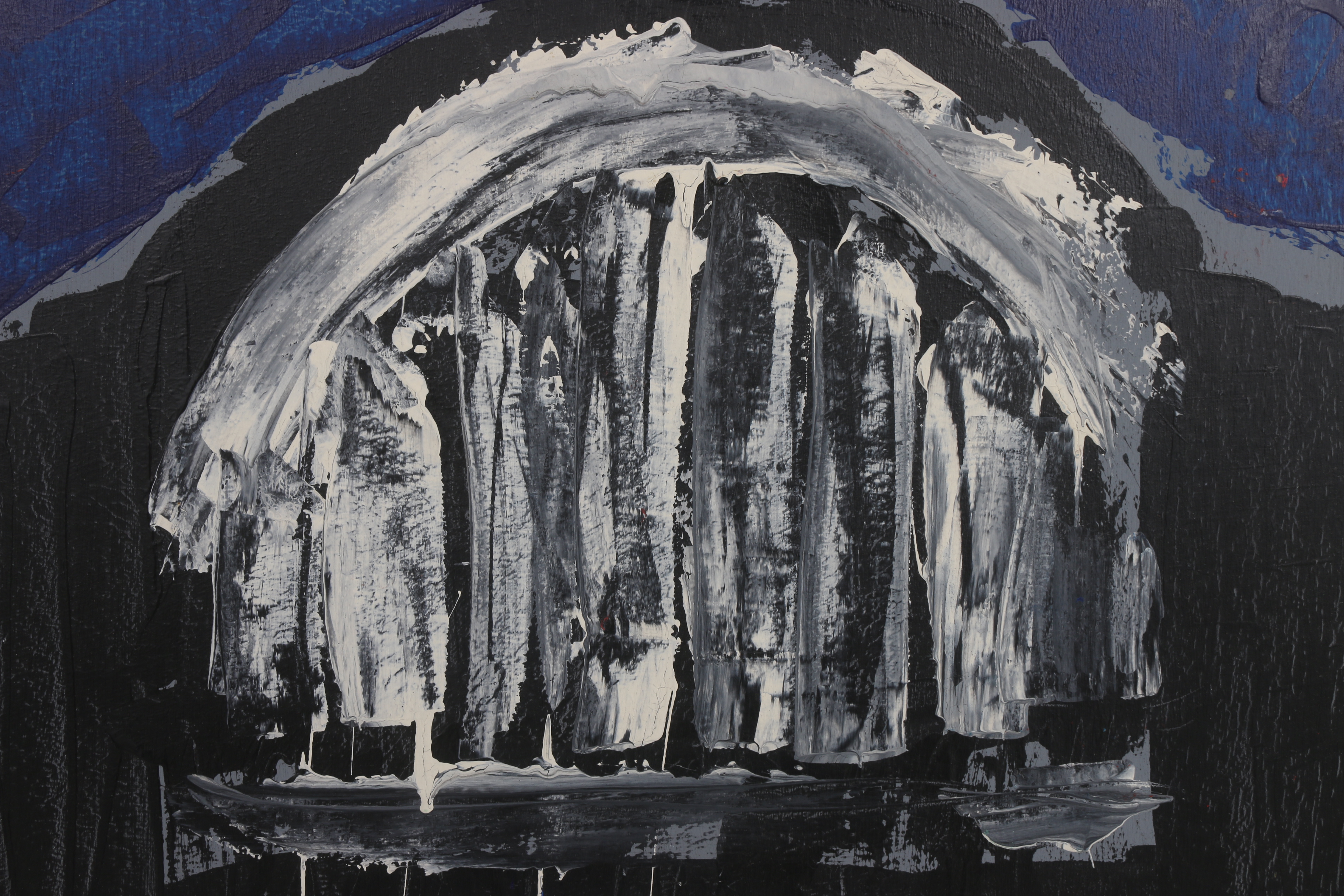 Courttney Cooper 2009 Acrylic Painting on Wood "Union Terminal"