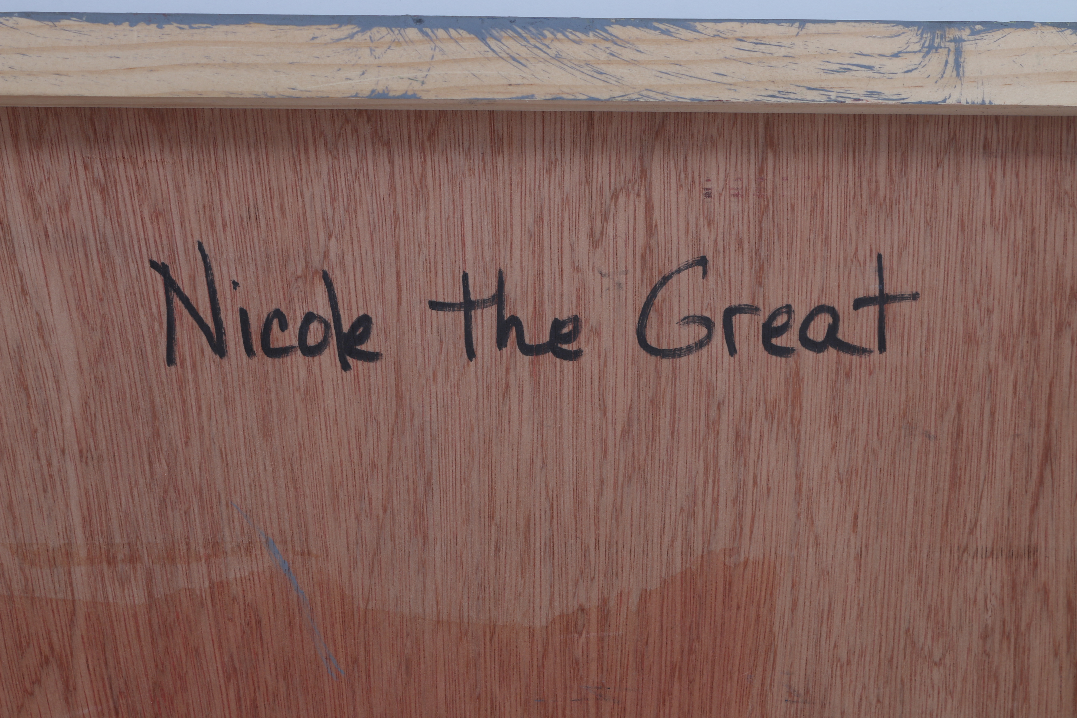 Courttney Cooper 2009 Acrylic Painting on Wood "Union Terminal"