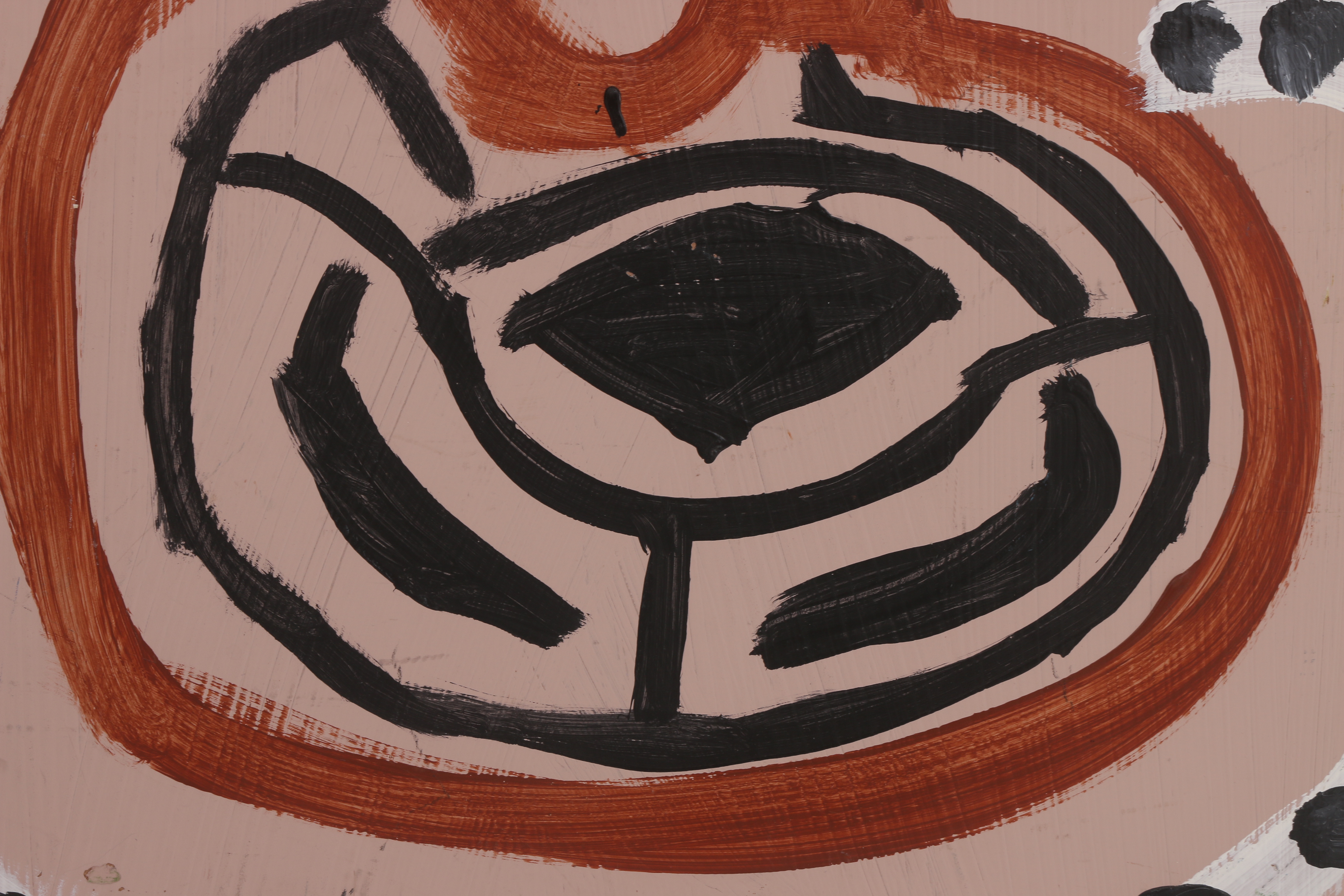 Kevin White 2014 Acrylic Painting on Wood "Untitled"