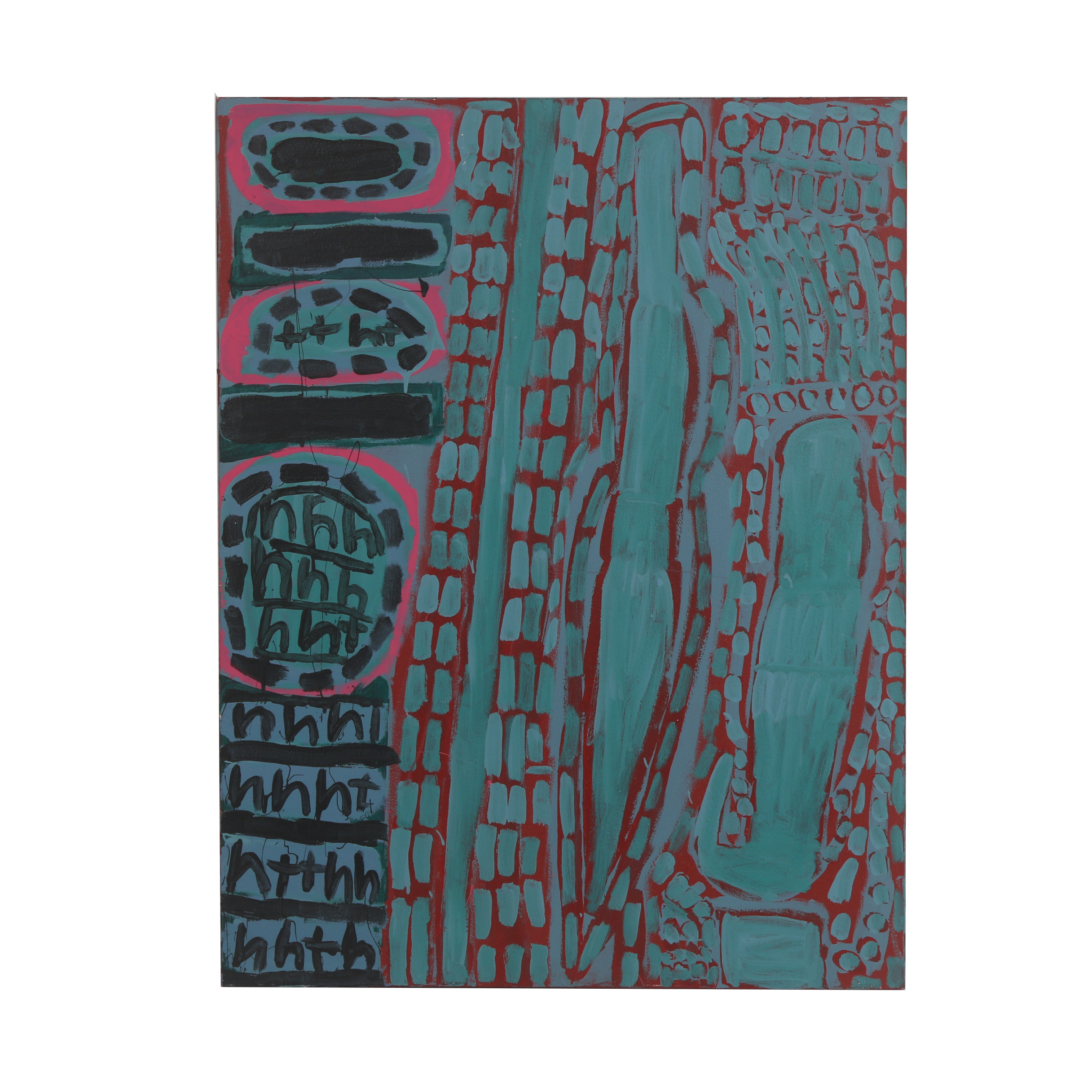 Kevin White 2009 Acrylic Painting on Canvas "Coiled Snake"