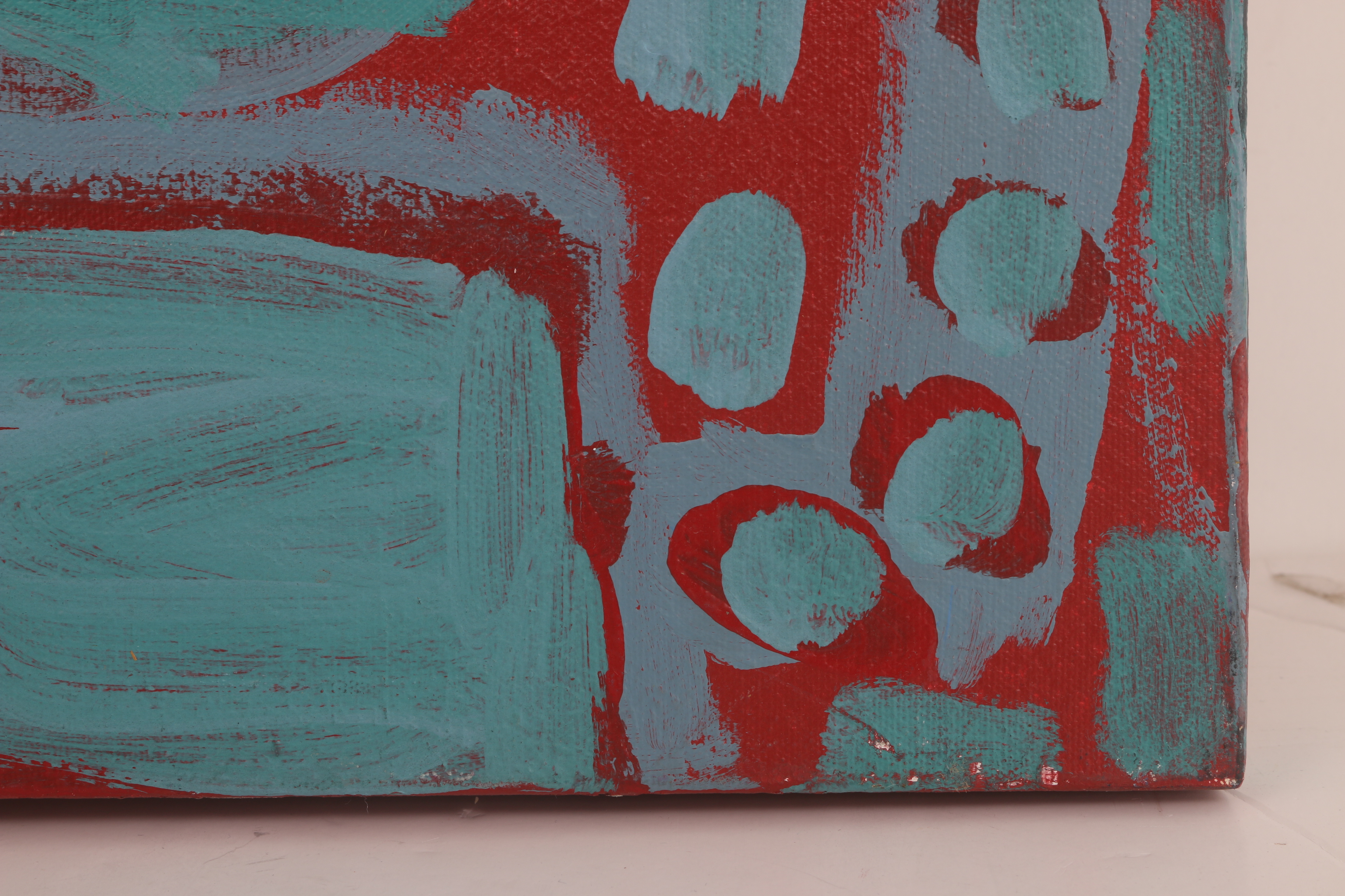 Kevin White 2009 Acrylic Painting on Canvas "Coiled Snake"