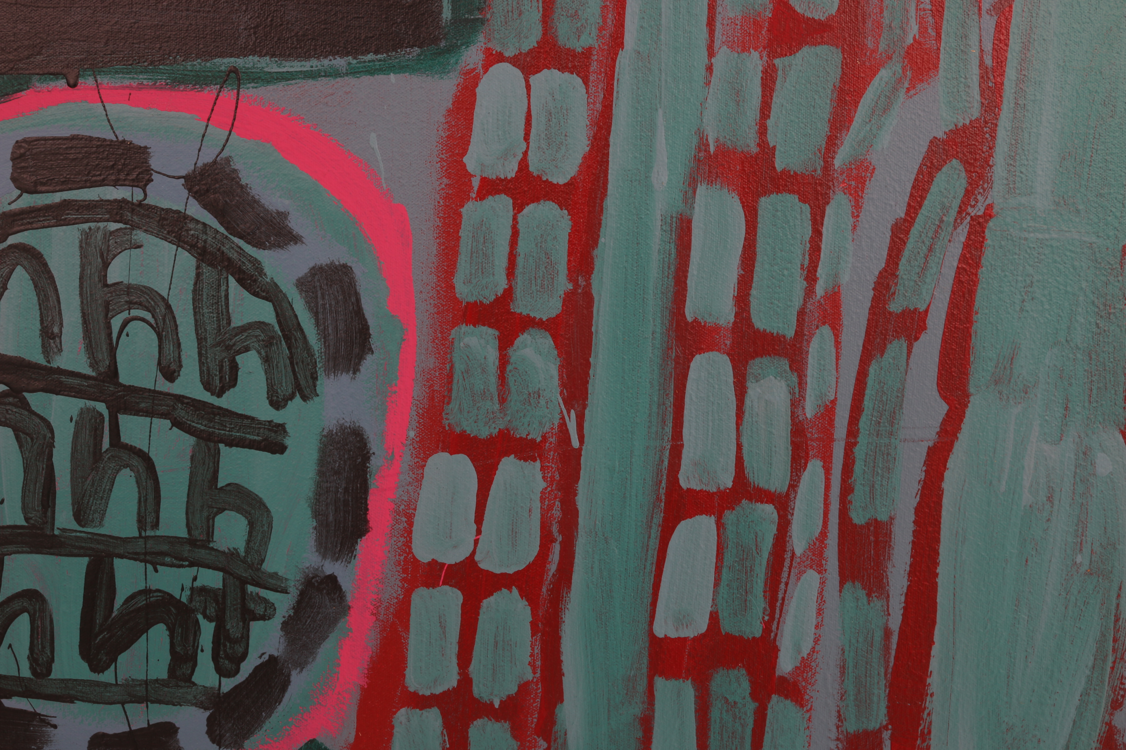 Kevin White 2009 Acrylic Painting on Canvas "Coiled Snake"