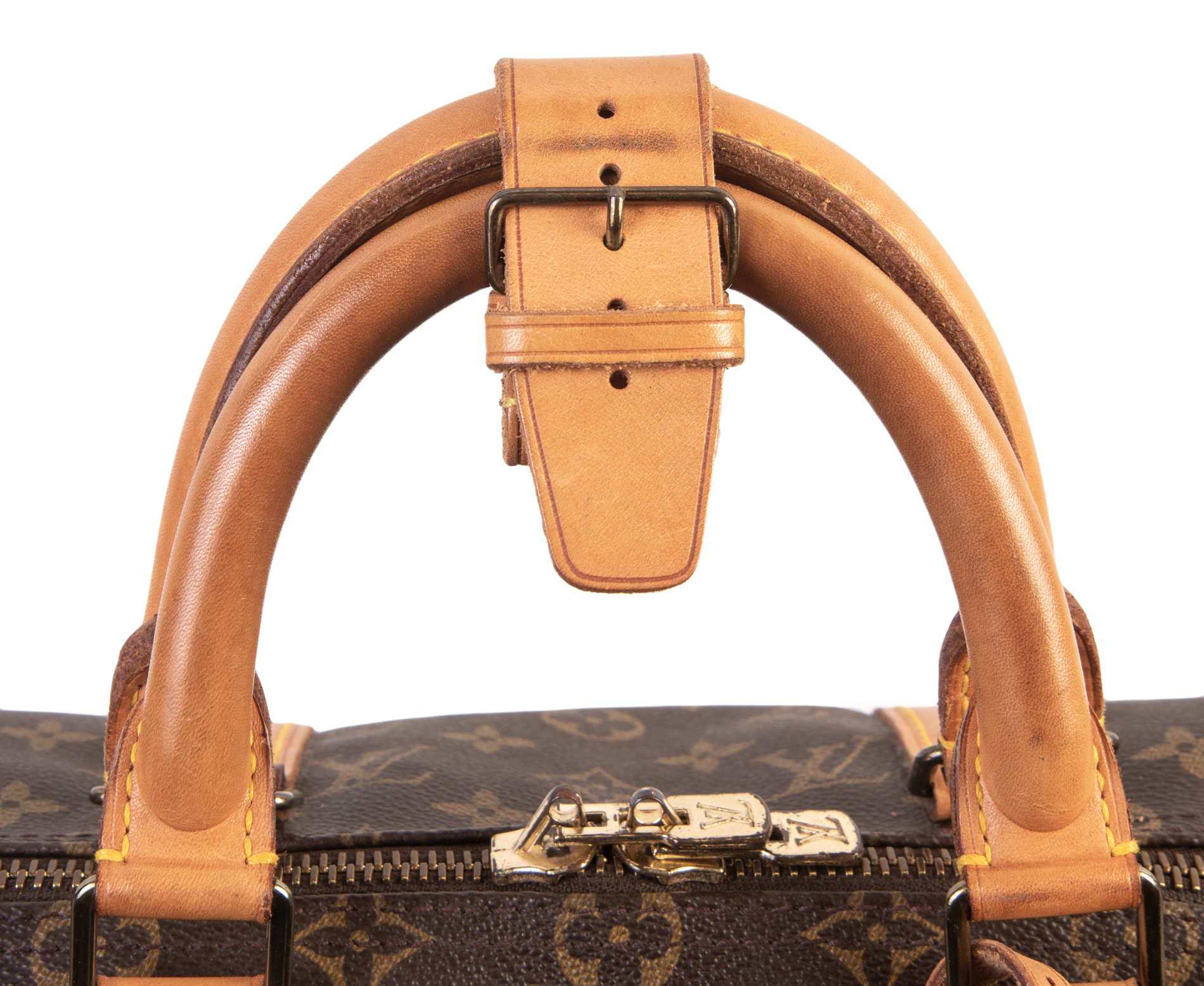 Circa 1989 Vintage Louis Vuitton Signature Monogram Canvas Keepall Bag