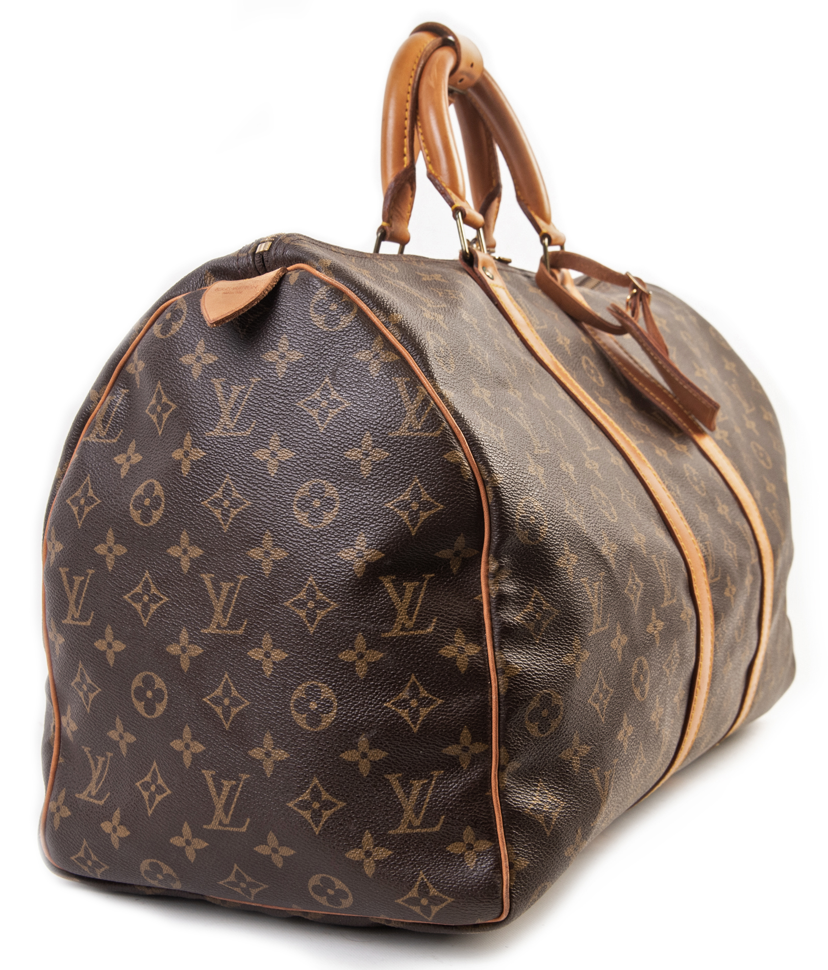 Circa 1989 Vintage Louis Vuitton Signature Monogram Canvas Keepall Bag