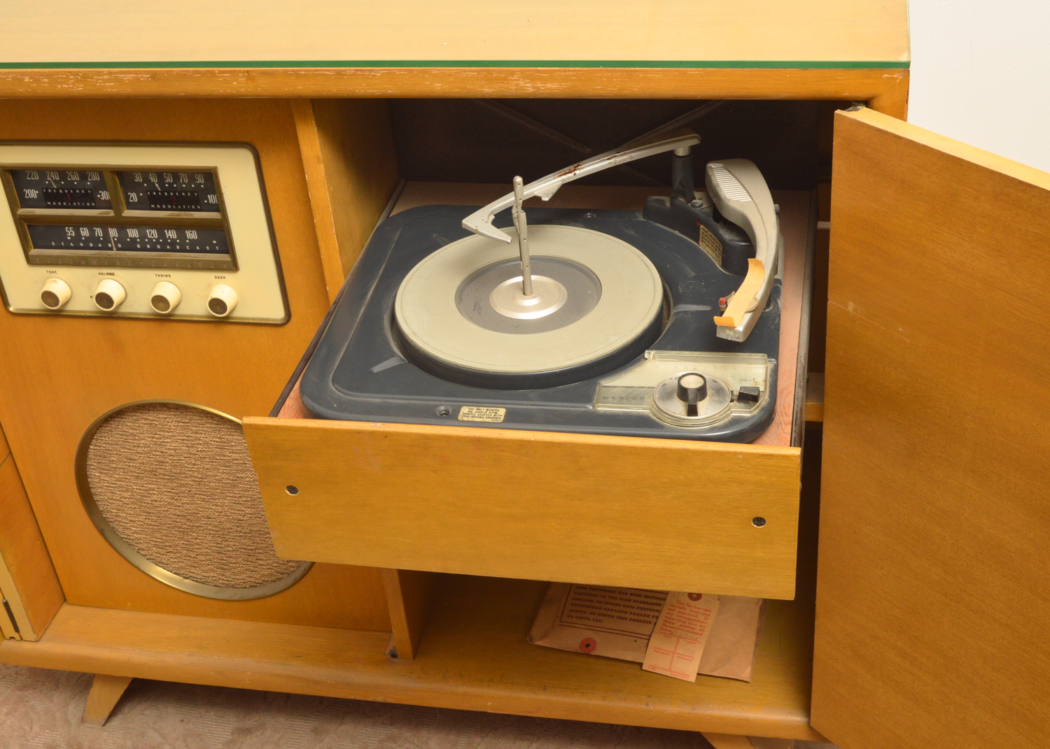 Mid Century Stromberg-Carlson Hi Fi Stereo Console