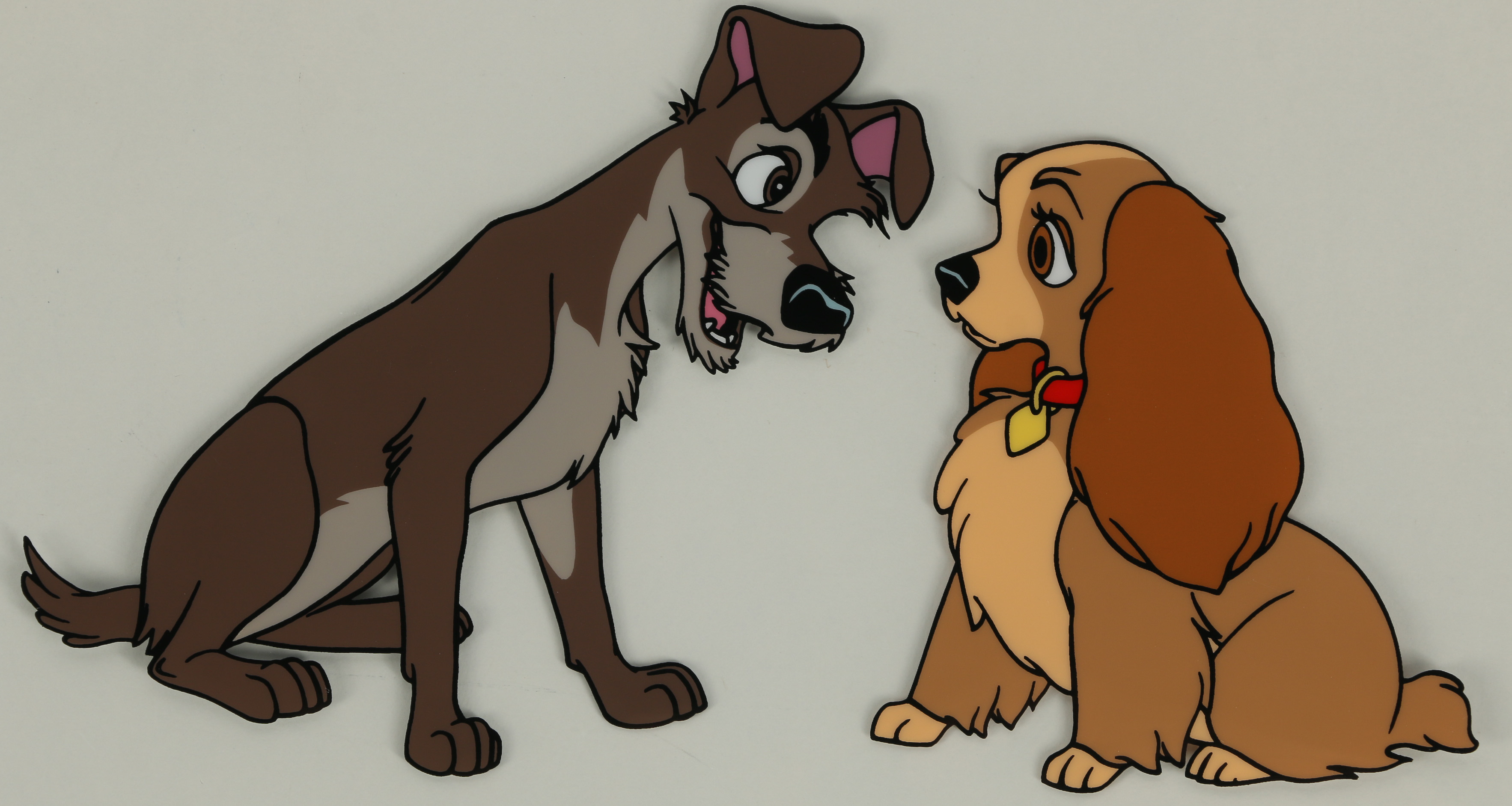 Reproduction Sericel of Lady and the Tramp