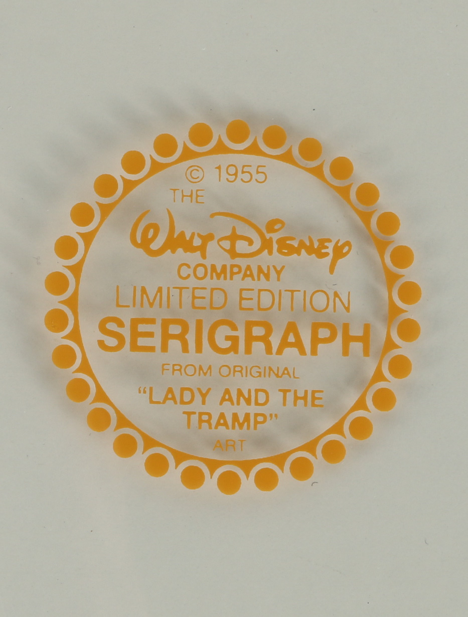 Reproduction Sericel of Lady and the Tramp