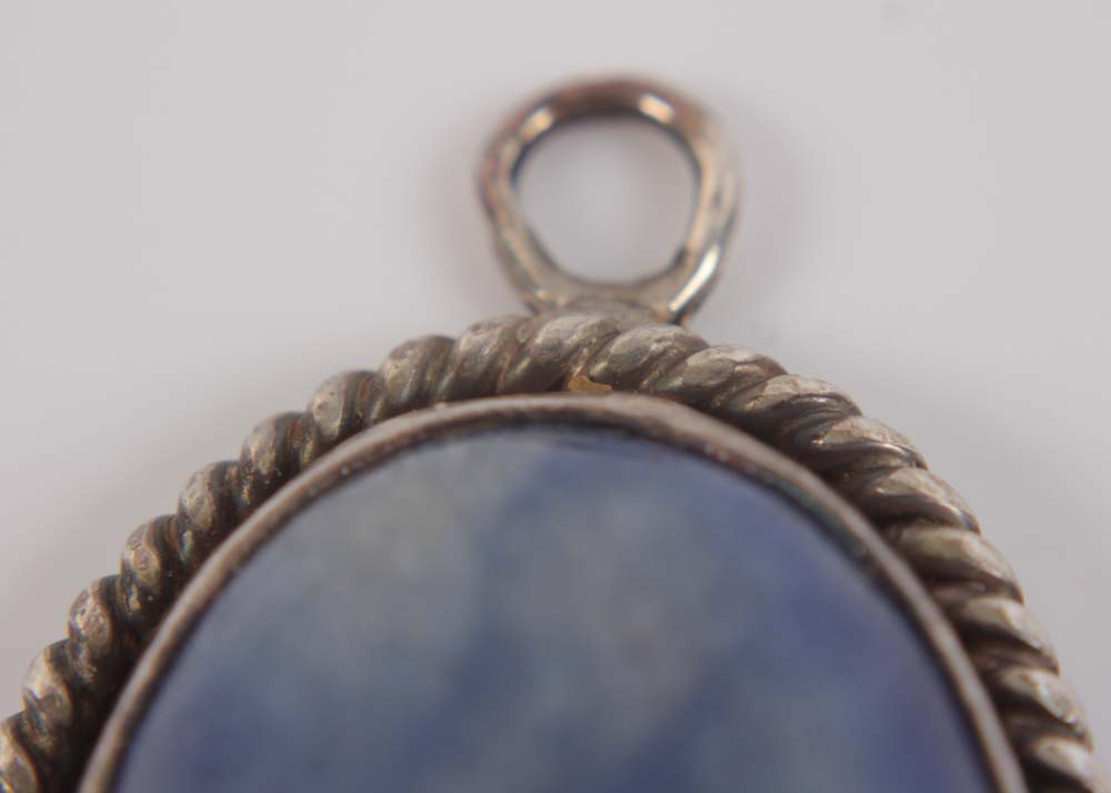 Sterling Silver Ammonite and Coin Pearl, Quartz Pendants