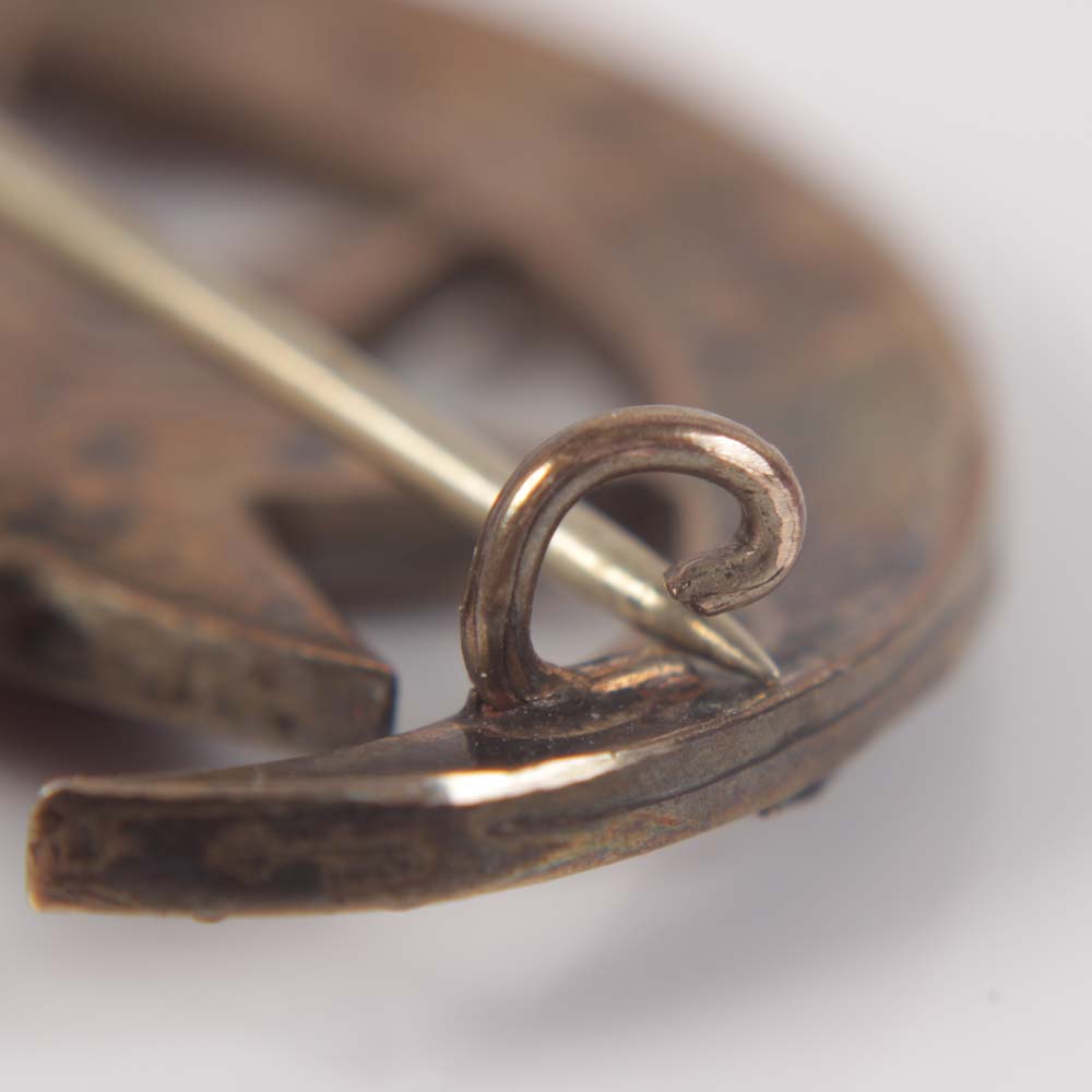 Vintage Plated Silver 3.18 CTW Garnet Brooch