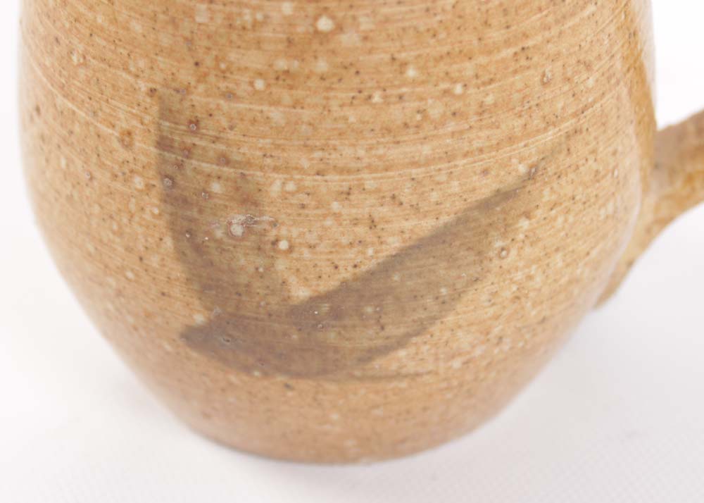 Signed Hand Thrown Stoneware Kitchenware Featuring Brown Pottery