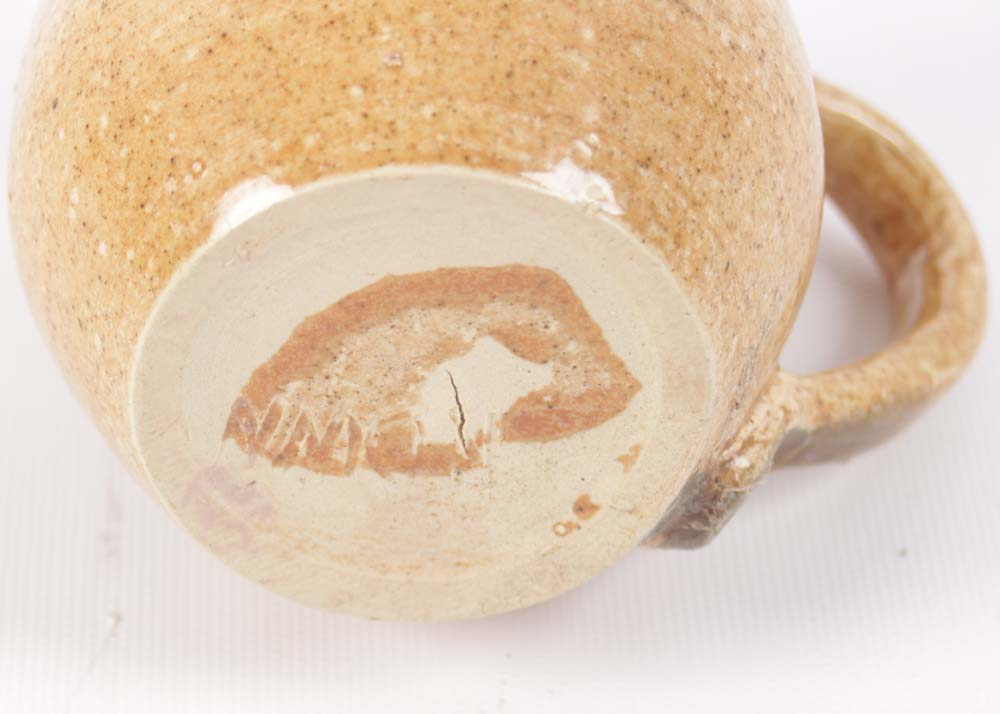 Signed Hand Thrown Stoneware Kitchenware Featuring Brown Pottery