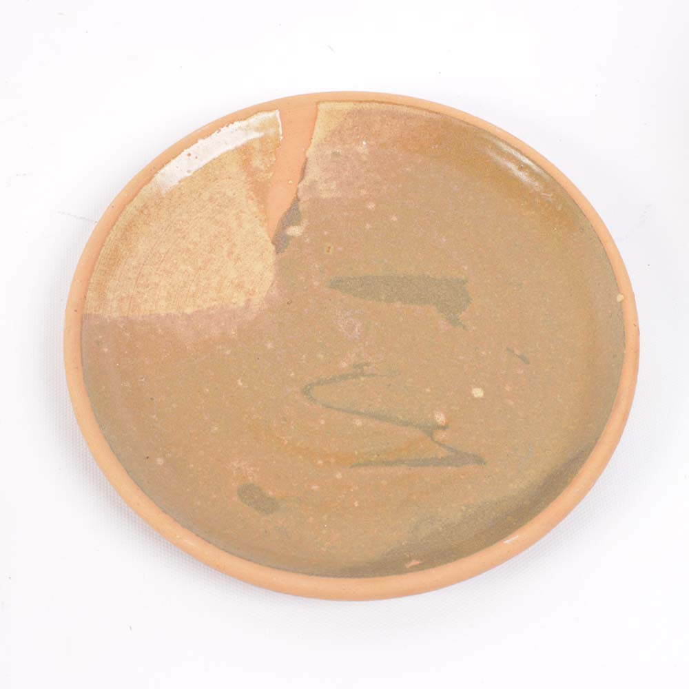 Signed Hand Thrown Stoneware Kitchenware Featuring Brown Pottery