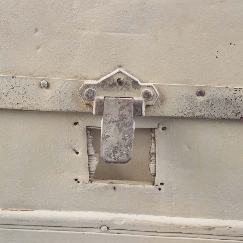 Vintage Painted Dome Top Trunk