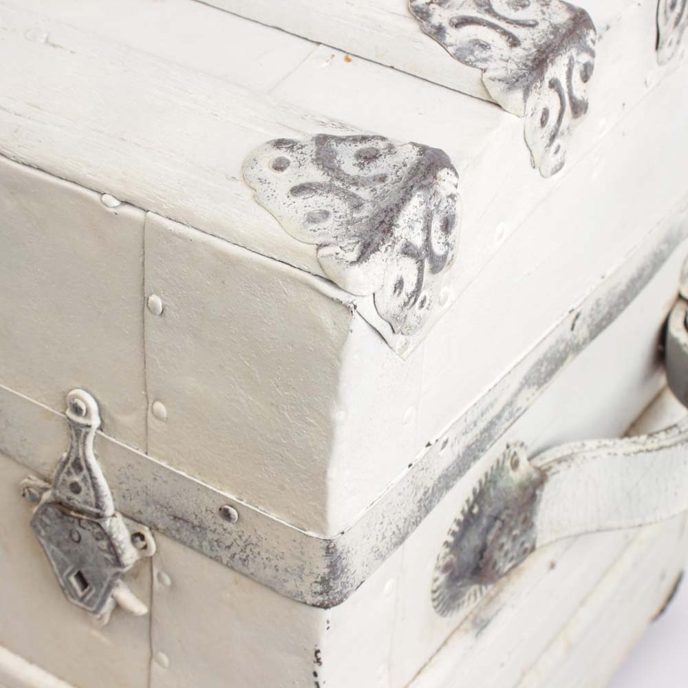 Vintage Painted Dome Top Trunk