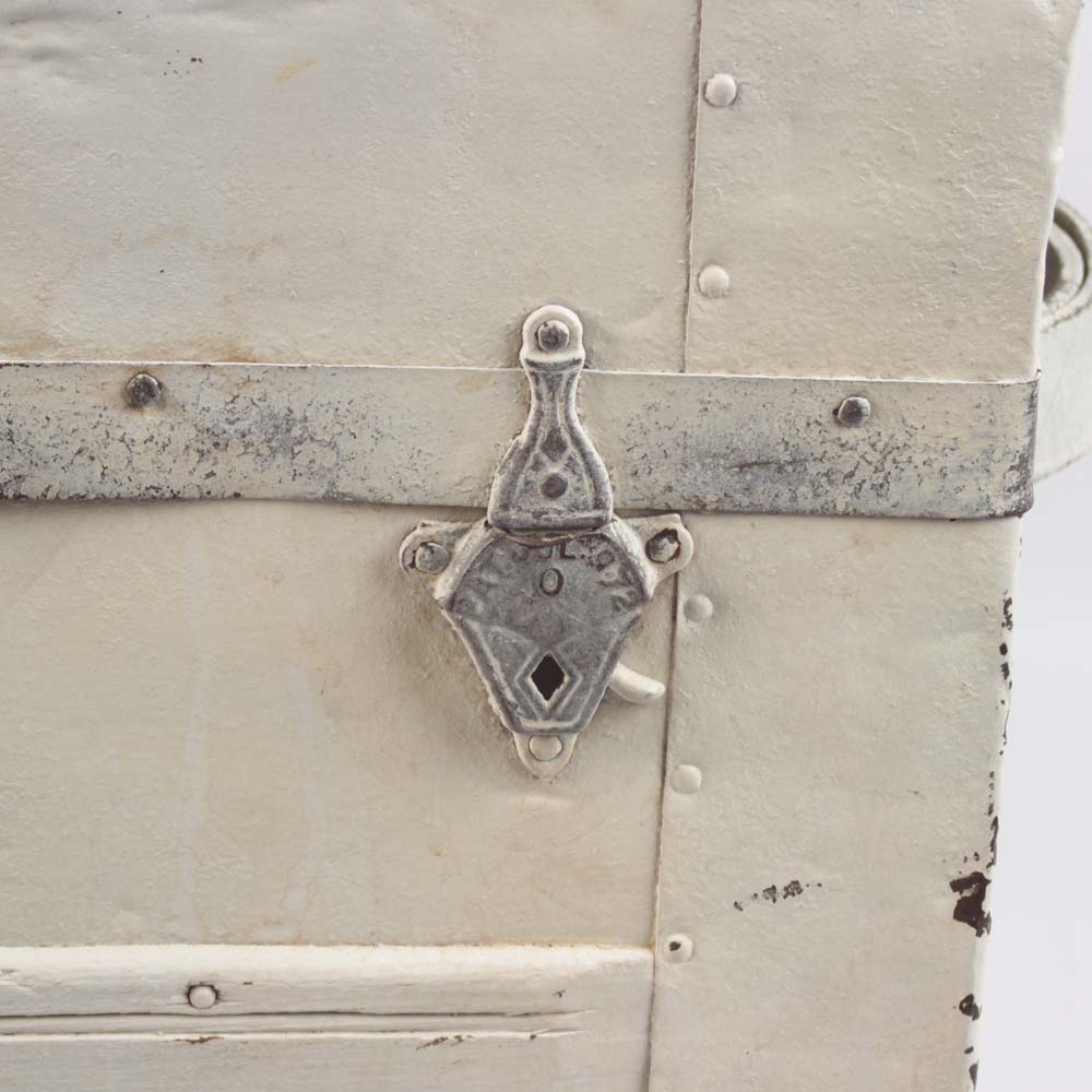 Vintage Painted Dome Top Trunk