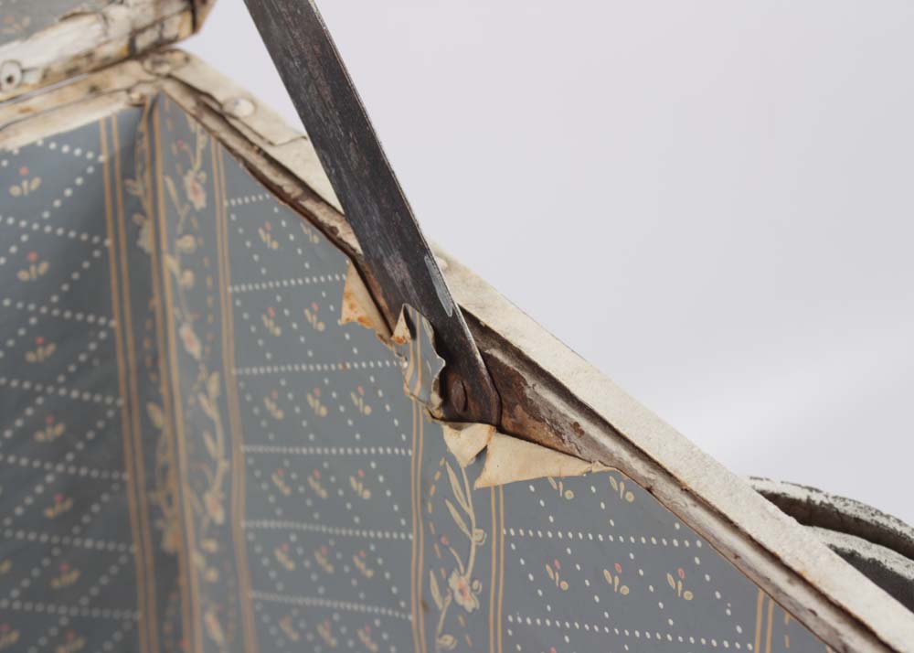 Vintage Painted Dome Top Trunk