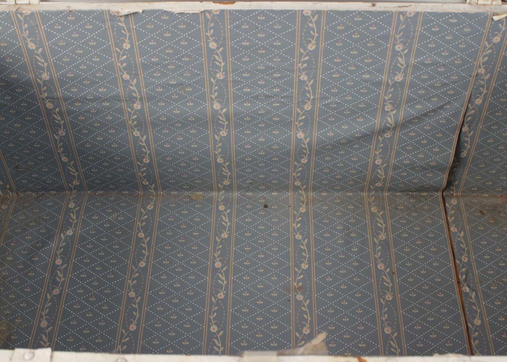 Vintage Painted Dome Top Trunk