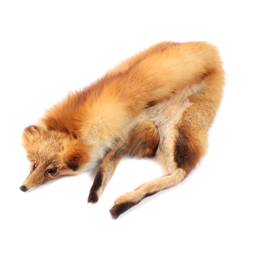 Vintage Red Fox Fur Pelt Wrap