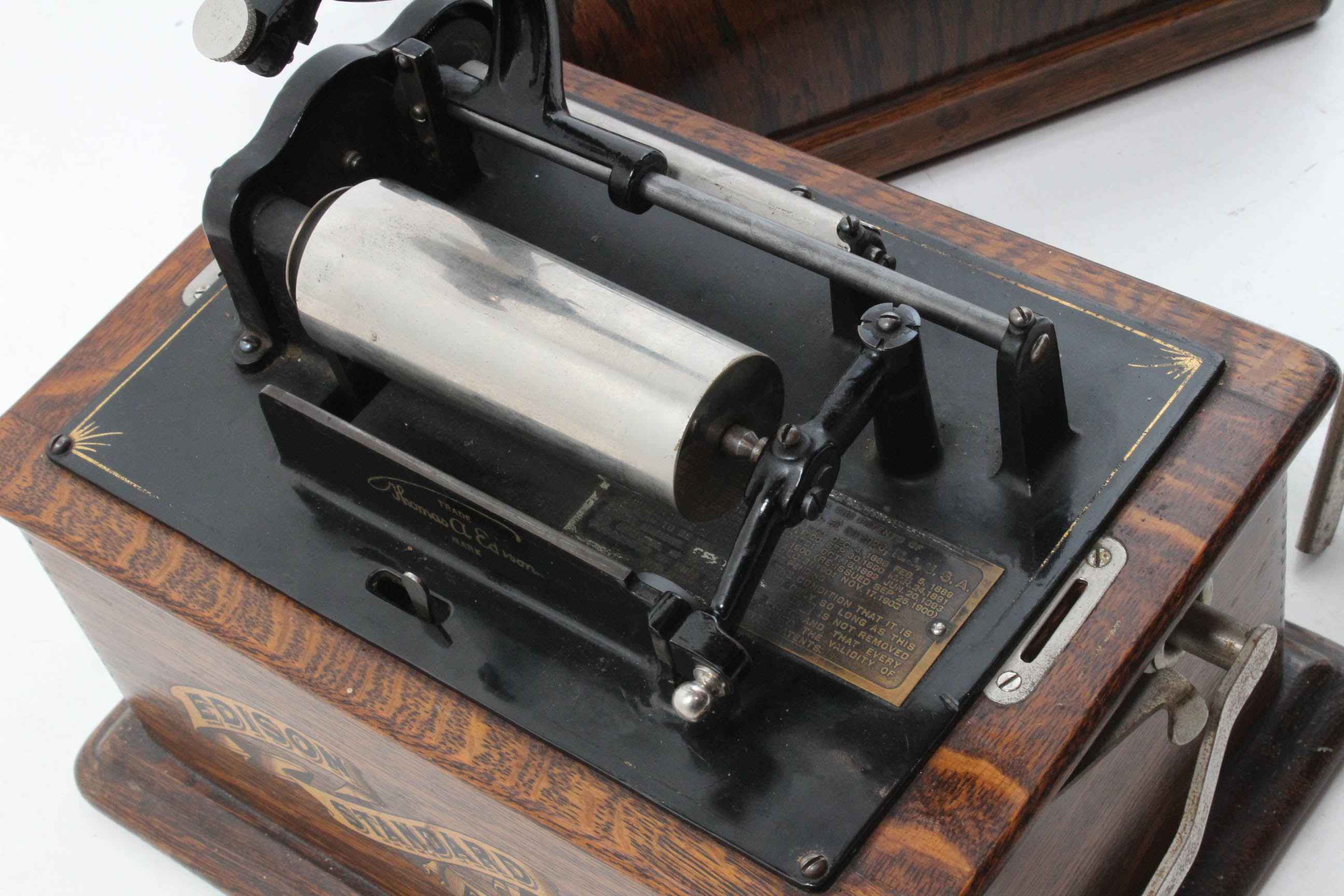 1903 Thomas Edison Trademarked "Edison Standard" Phonograph