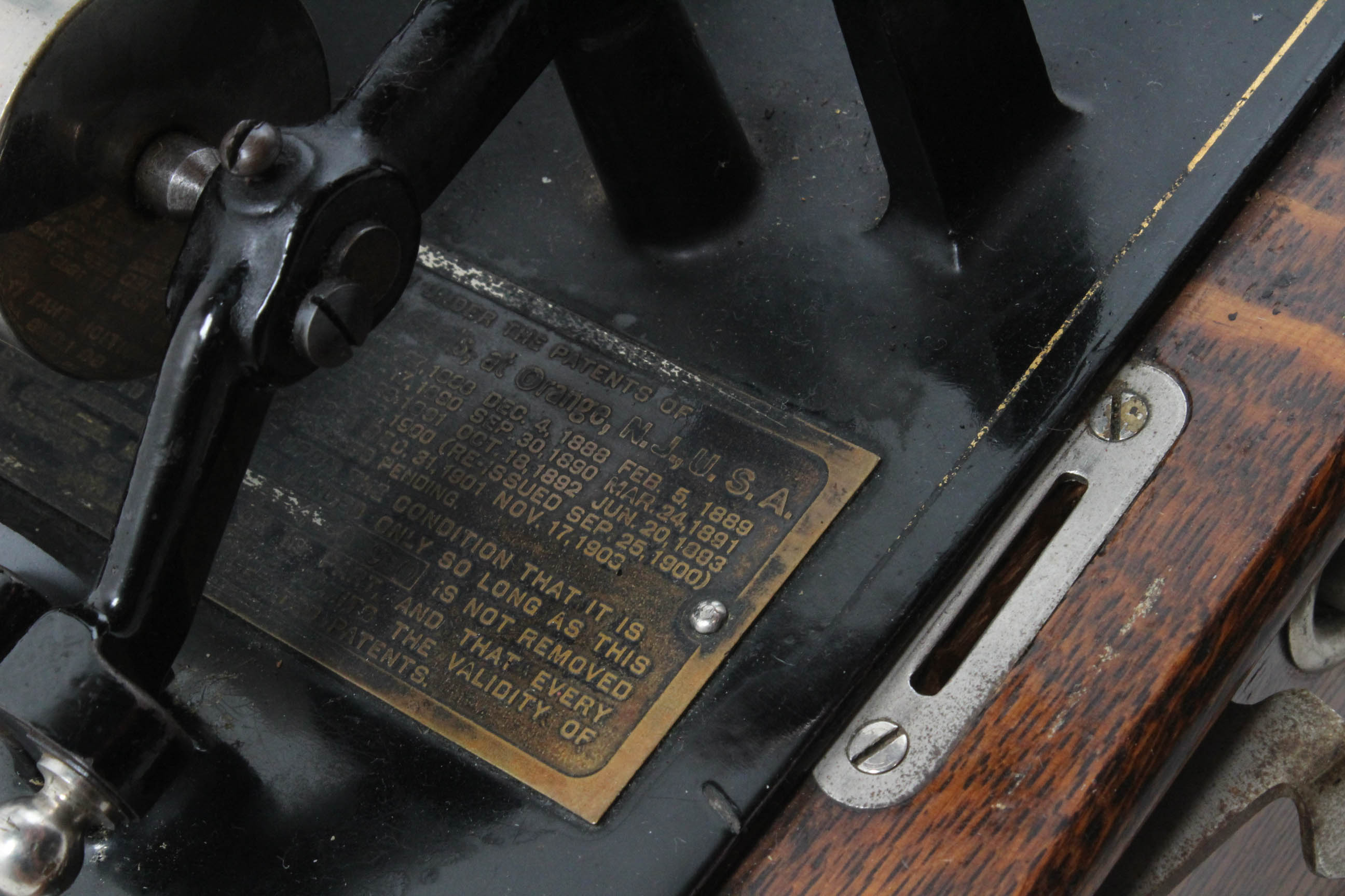 1903 Thomas Edison Trademarked "Edison Standard" Phonograph