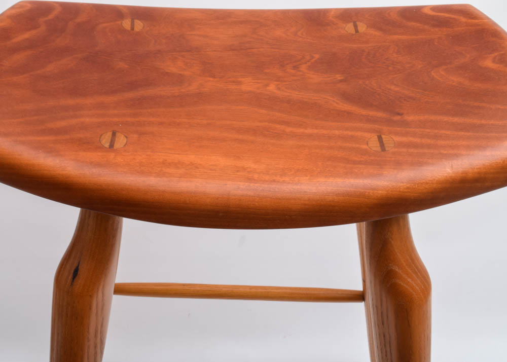 Pair of Stephen Swift Nantucket Wood Kitchen Stools