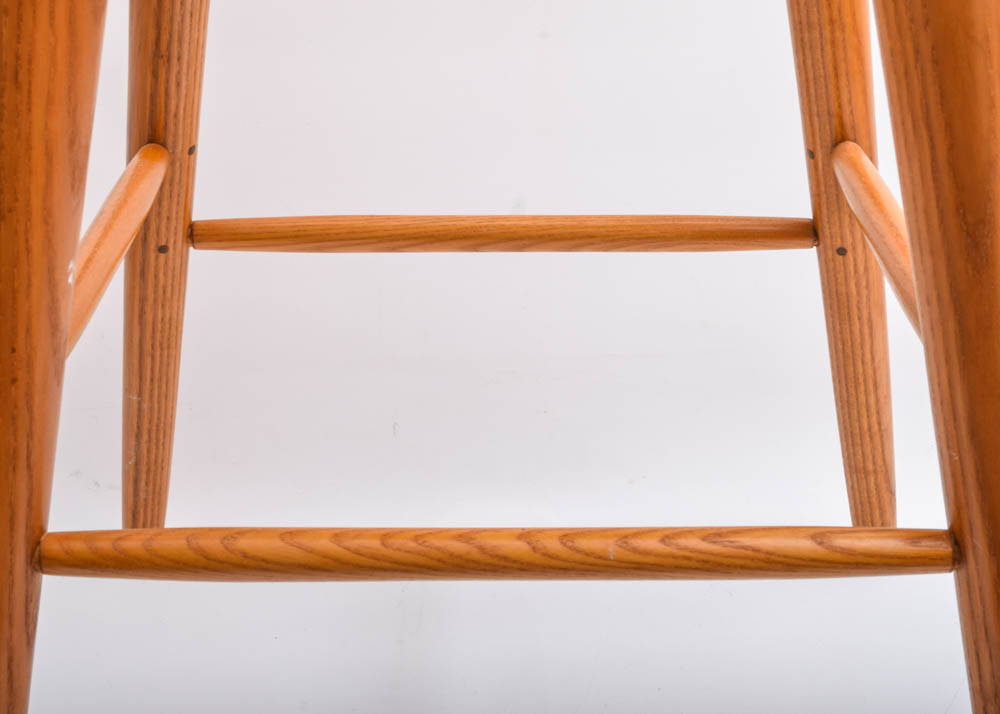 Pair of Stephen Swift Nantucket Wood Kitchen Stools