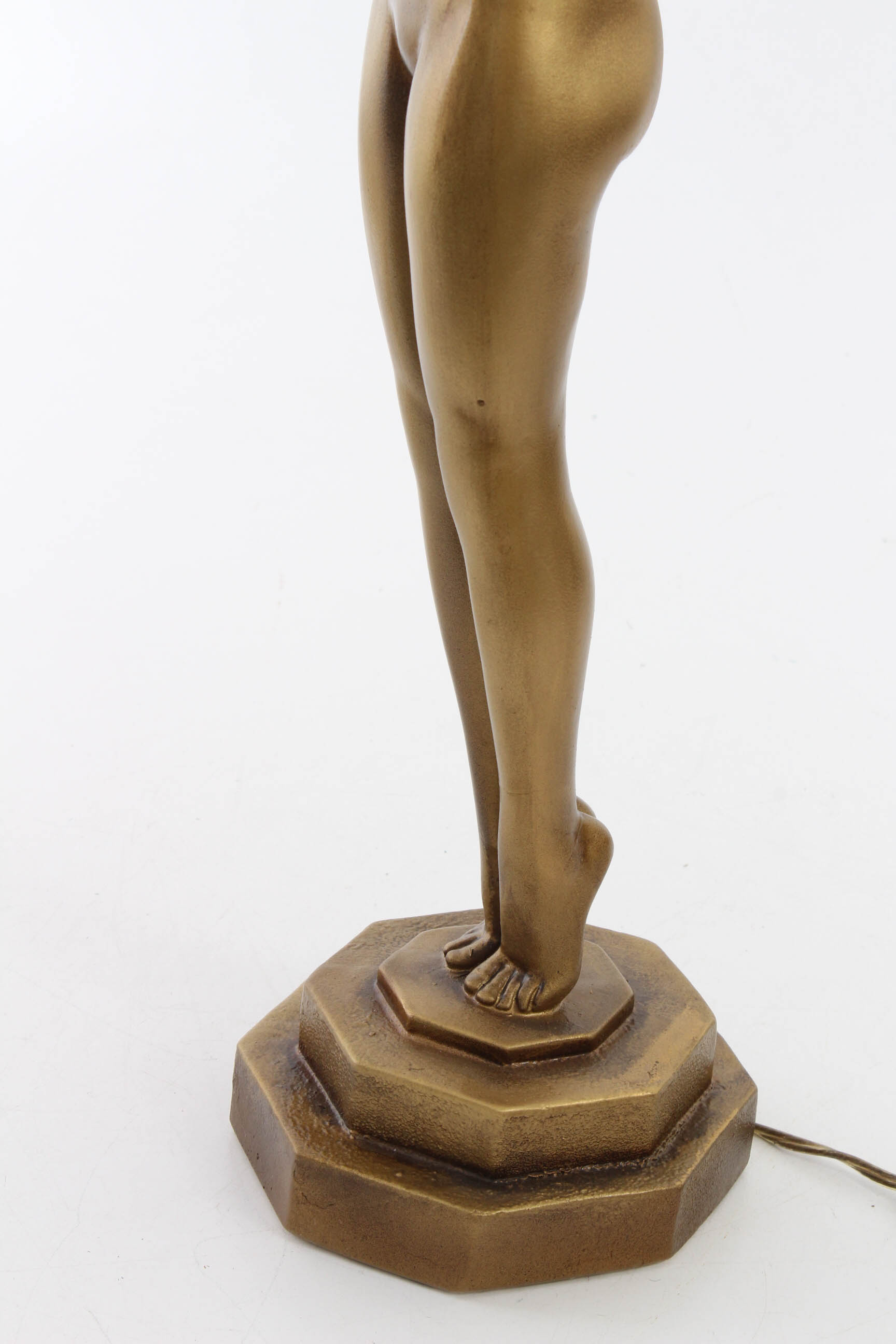 Art Deco-Style Figural Table Lamp After Max le Verrier