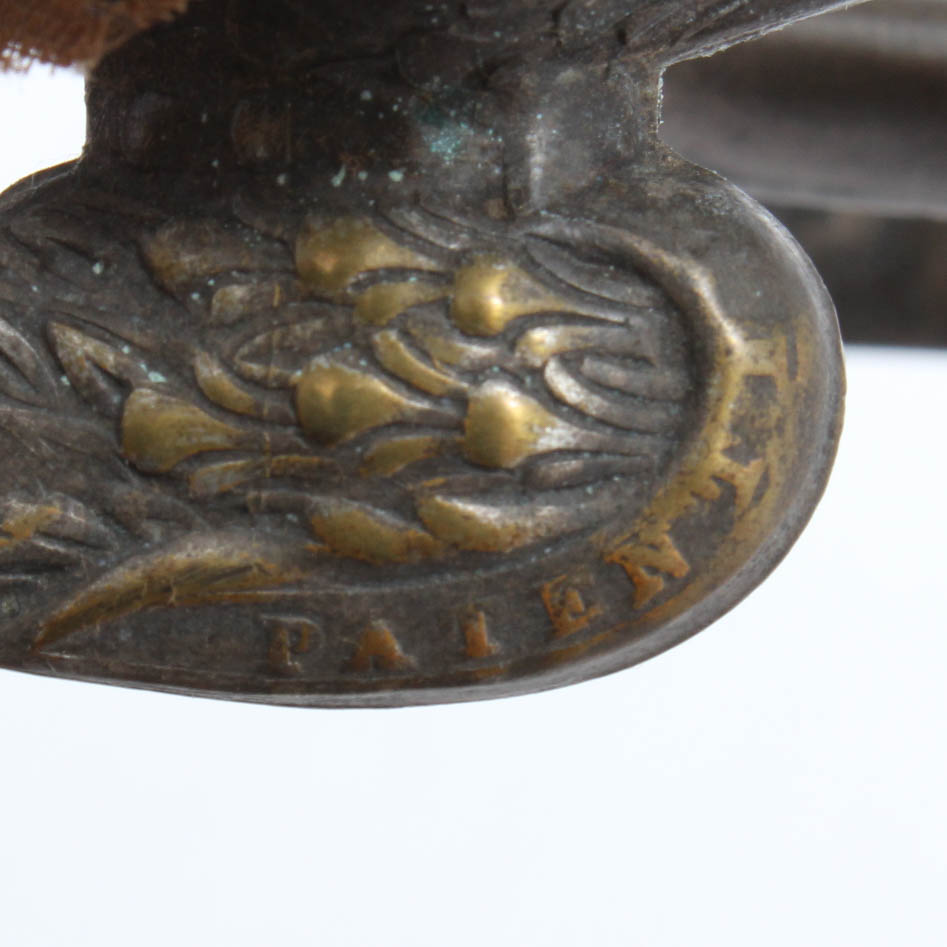 Antique Victorian Era Charles Waterman Brass Sewing Bird