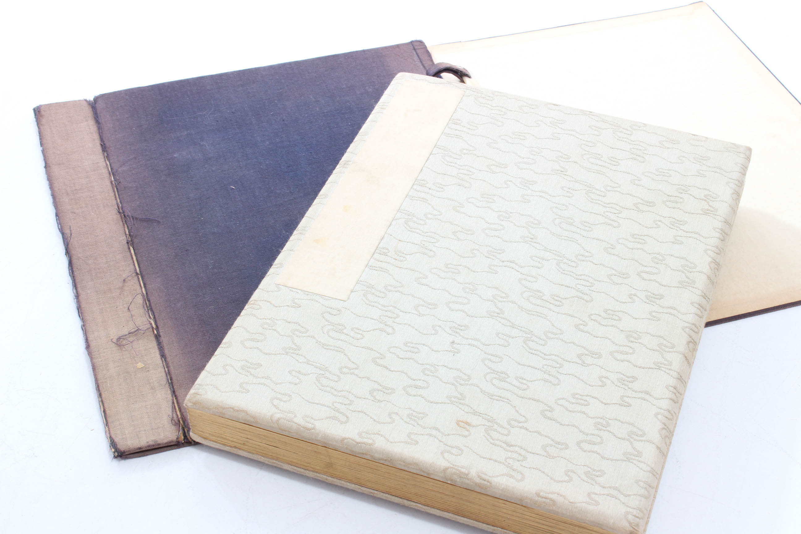 Vintage Silk Bound Japanese Shunga Pillow Book