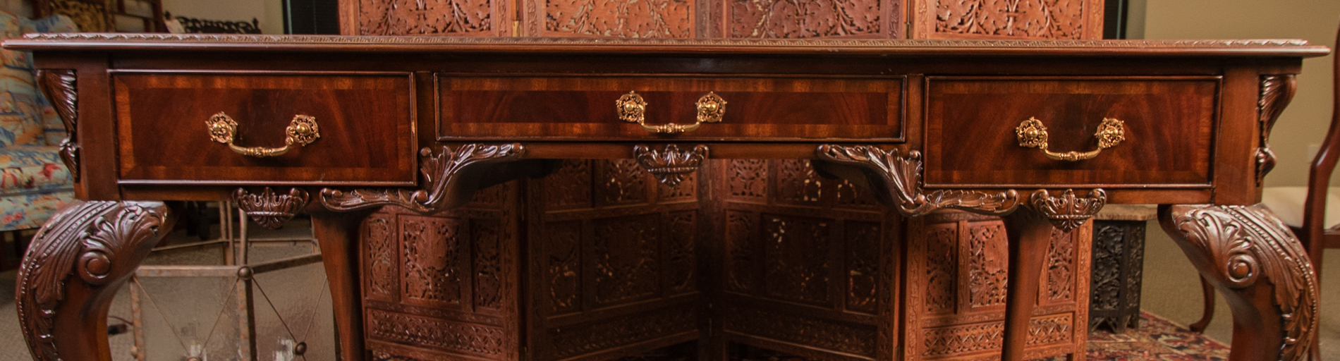 Chippendale Style Writing Desk by Maitland-Smith