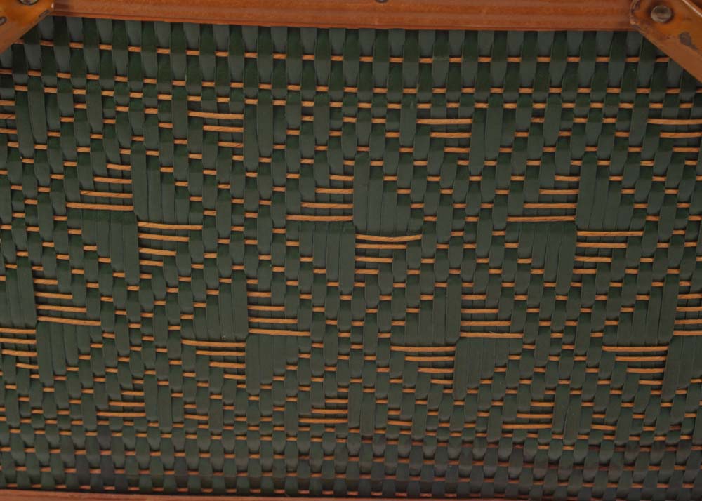 Vintage Burlington Hawkeye Picnic Basket Set